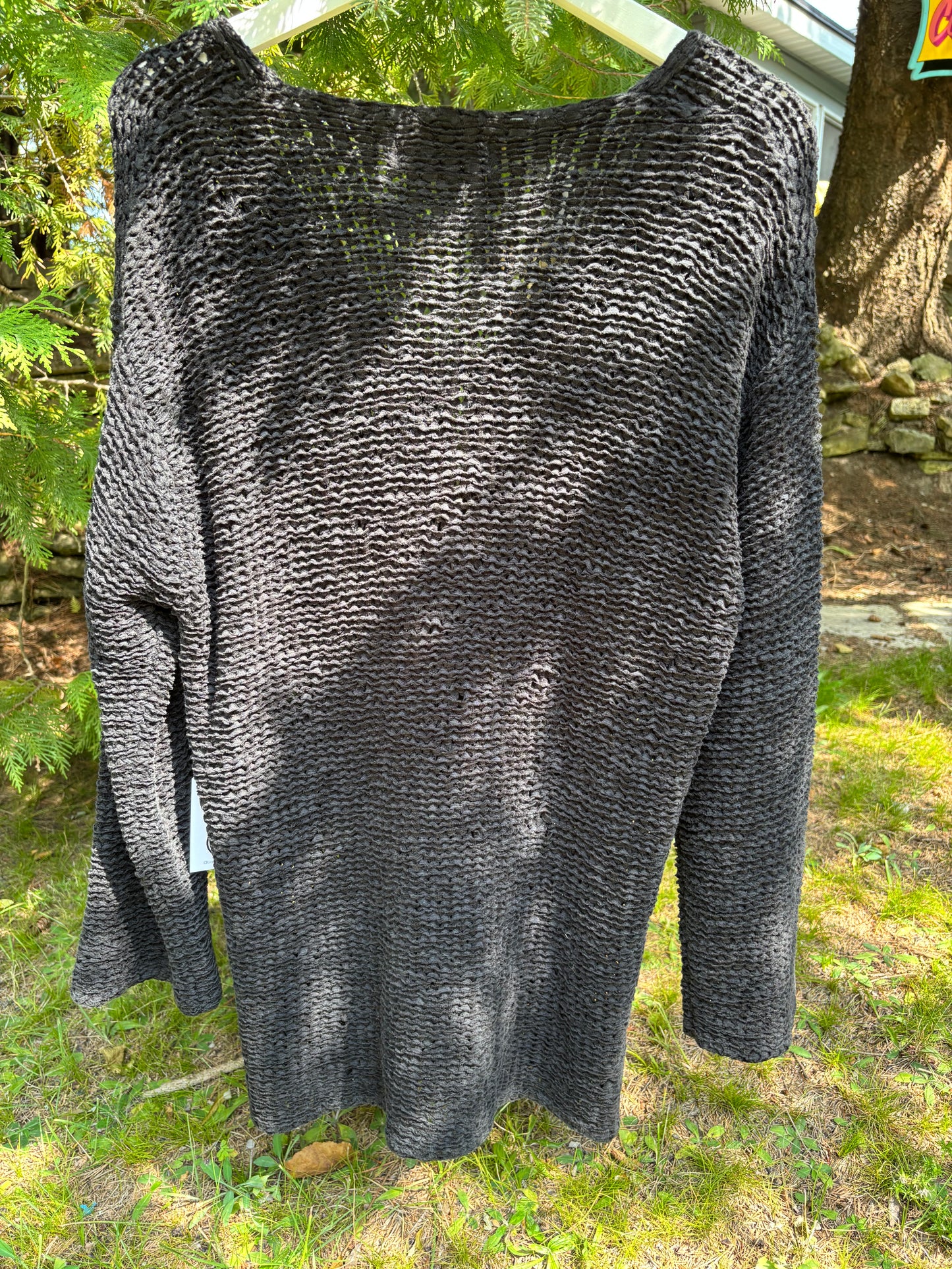 90s Black Long Sleeved Cardigan Size Medium