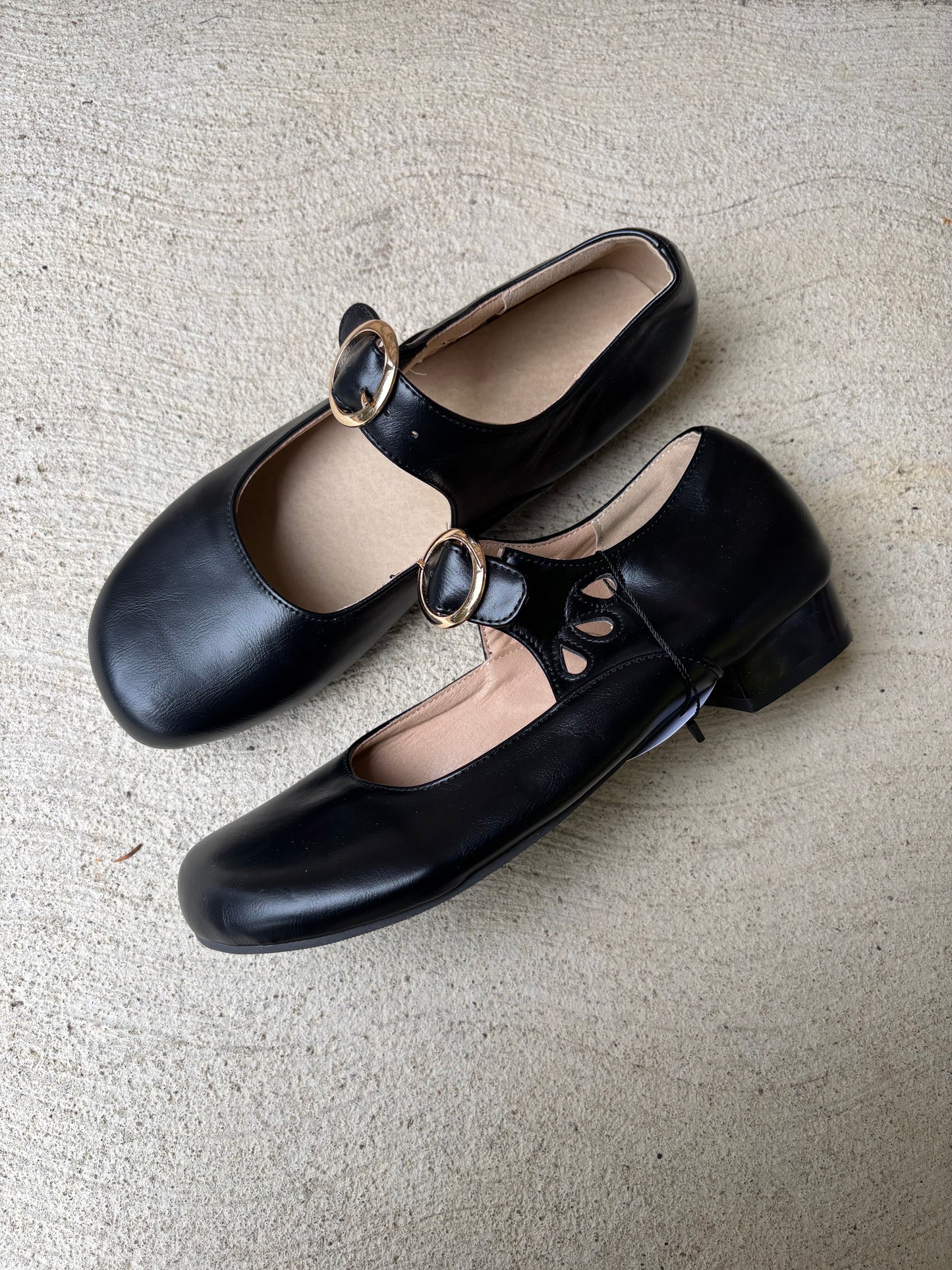 Black Mary Jane Style Shoe Size 40