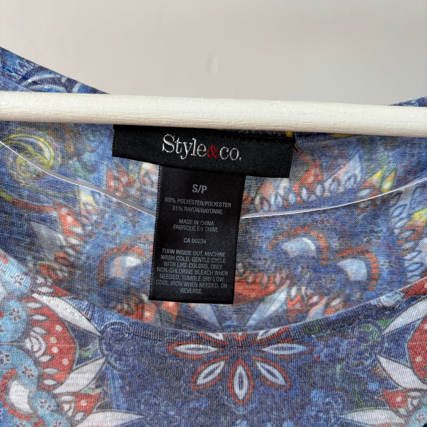 Style & Co. Paisley Flowy Top