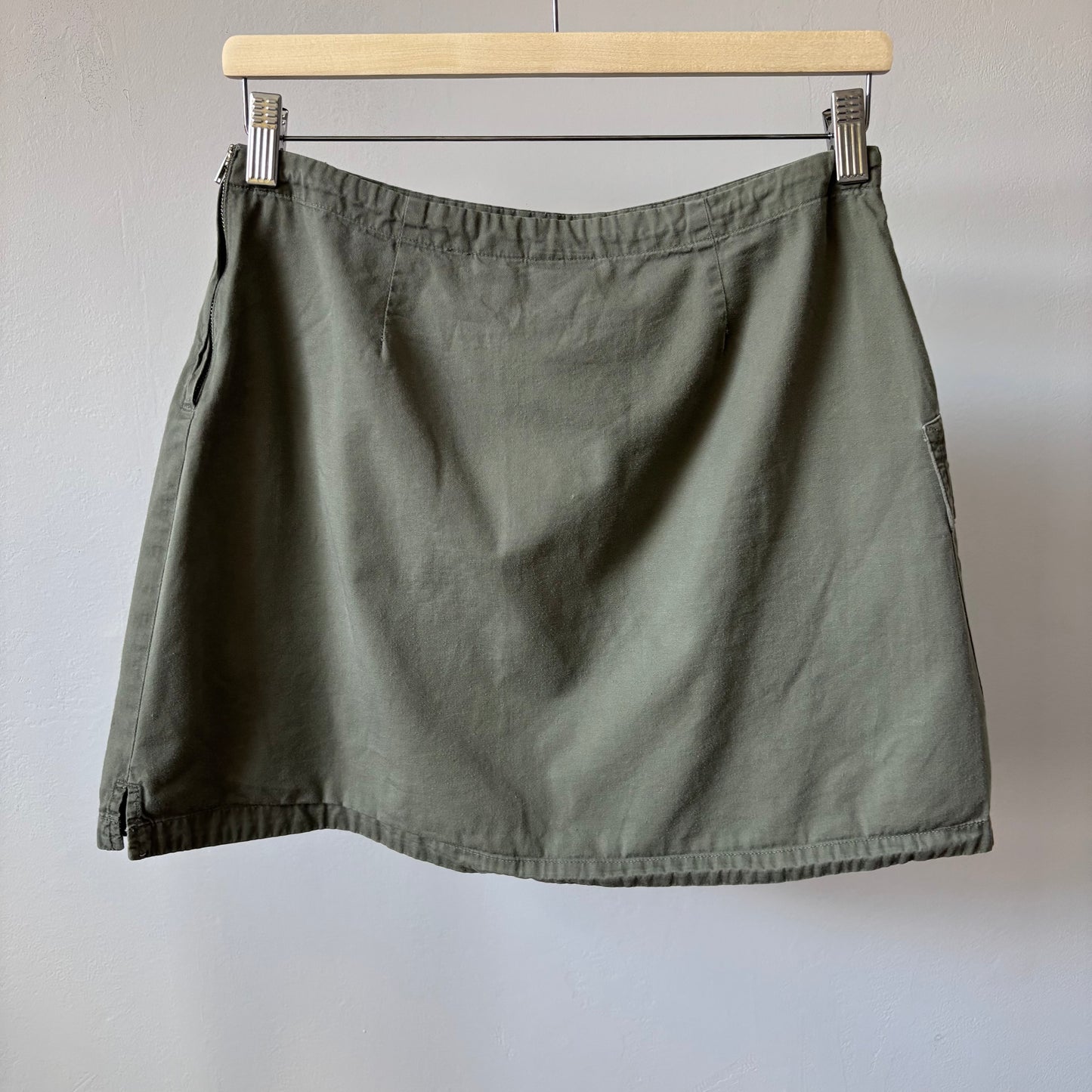 Green Twik Cargo Style Skirt