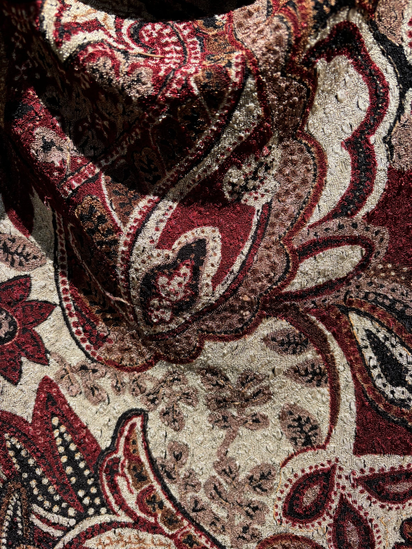 90s Paisley Cowl Neck Size Small