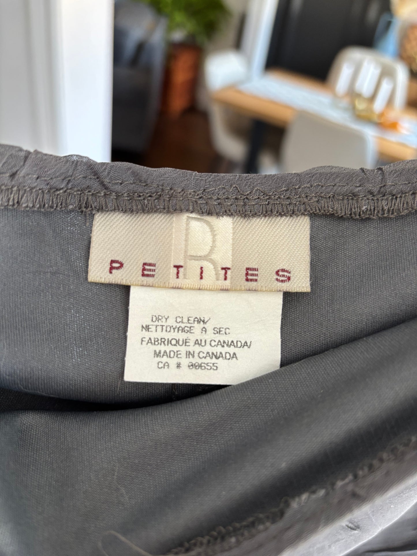 Vintage Grey Knee Length Size 8