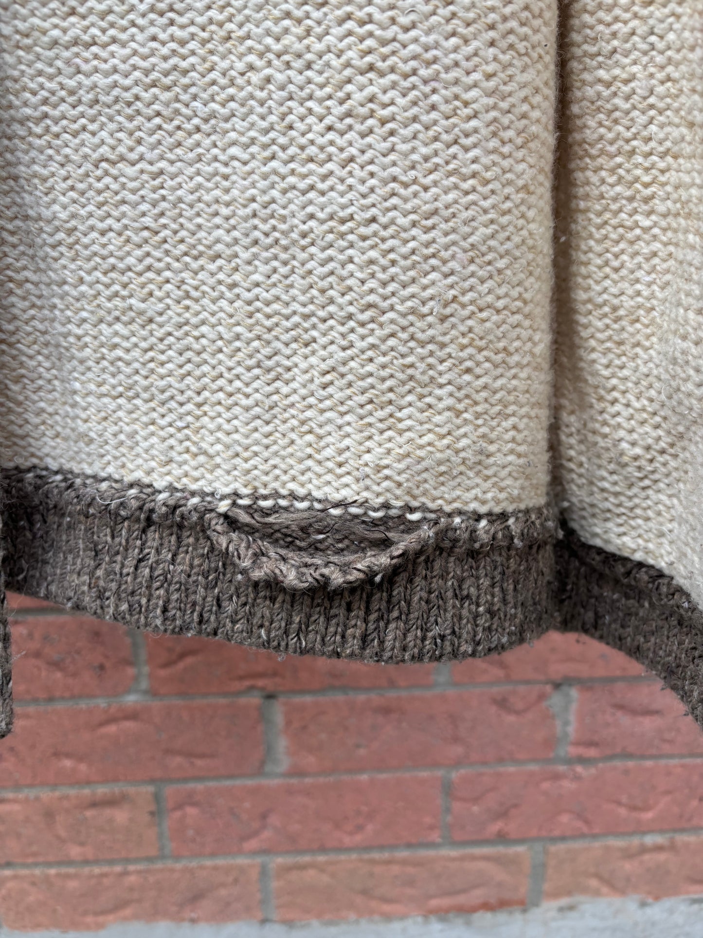 Thick Knit Full Zip Cardigan Fits Size M