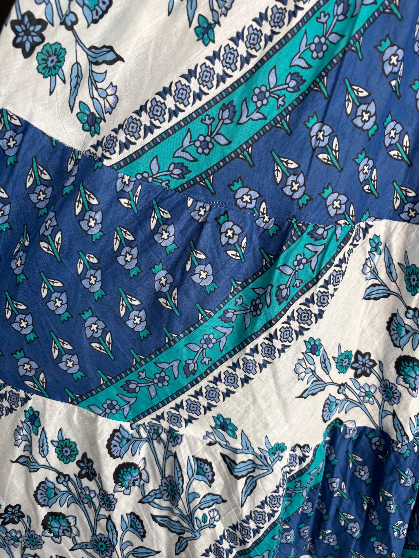 Floor Length Cotton Print Skirt Size M