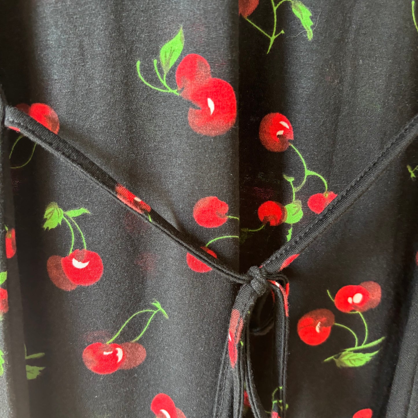 V-Neck Cherry Dress