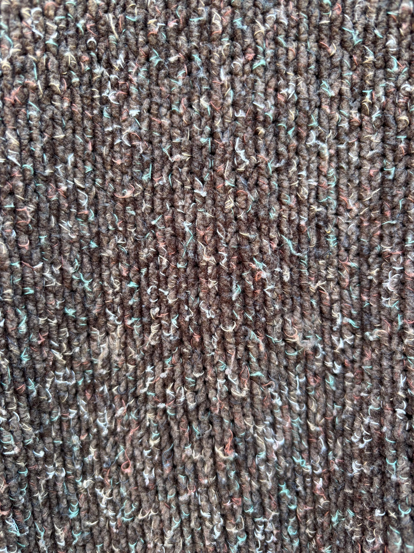 Brown Knit Zip Sweater Size Large