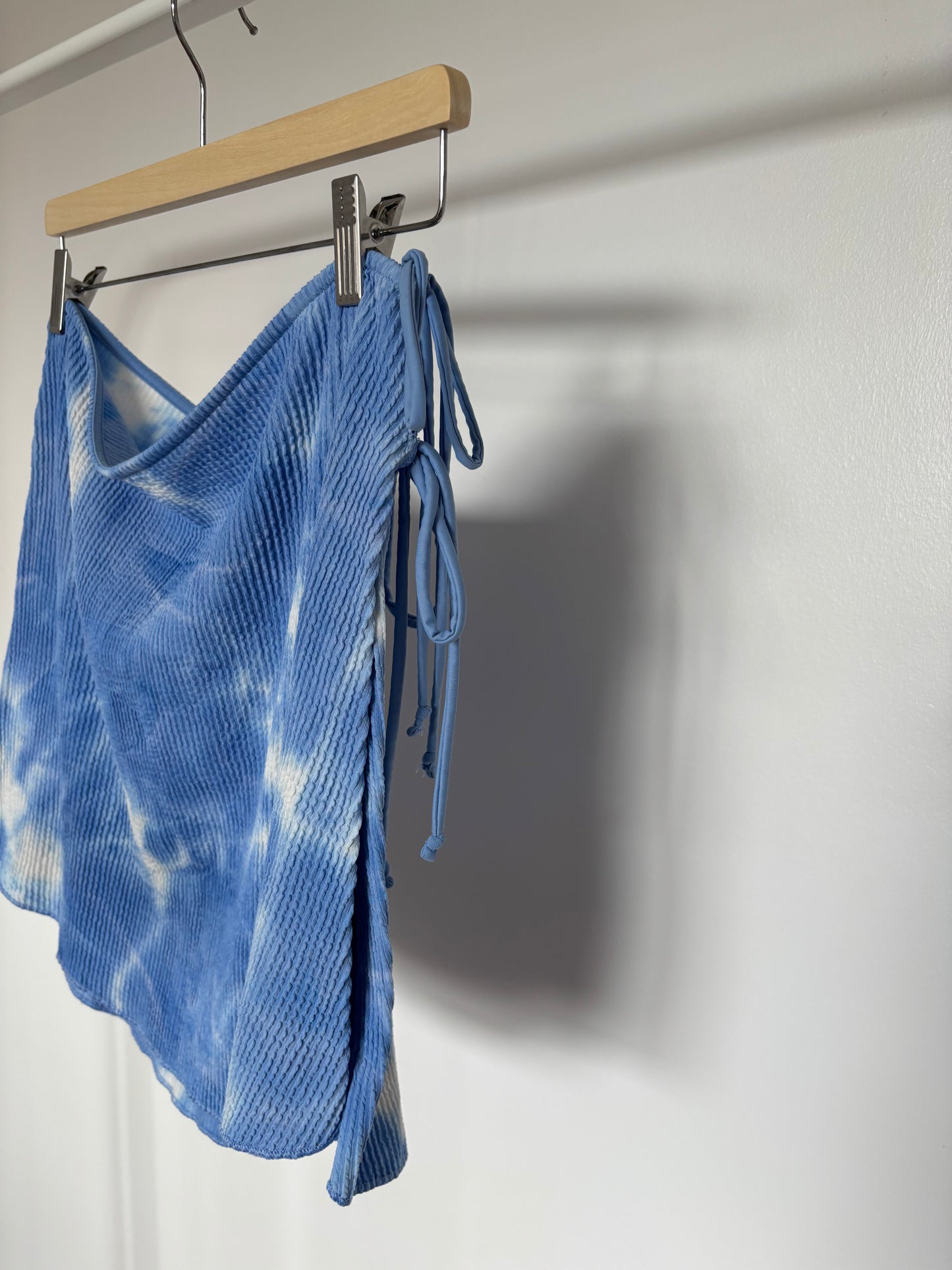 Blue Print Swim Side Tie Skirt L/XL
