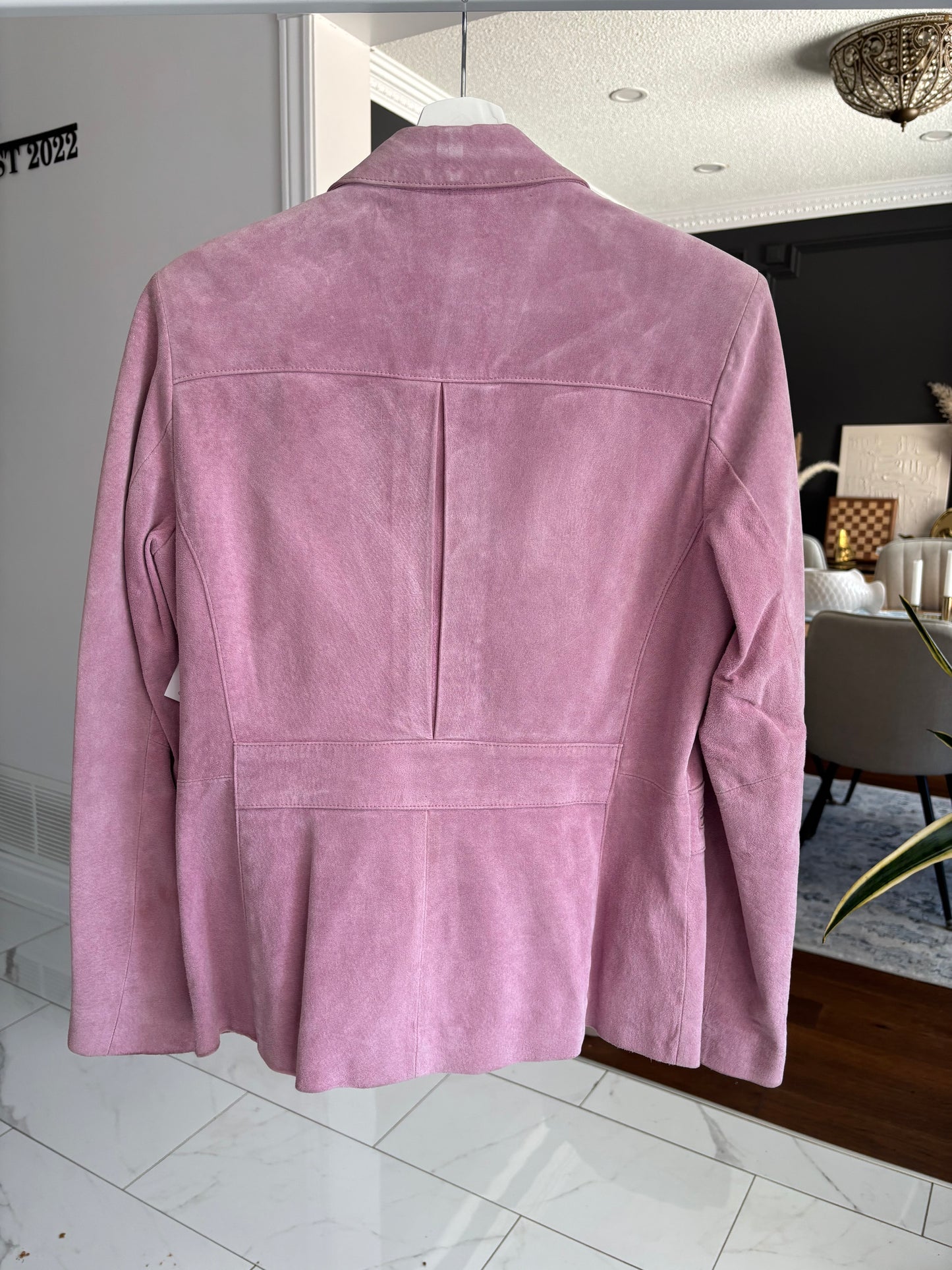 Pink Liz Claiborne Suede Jacket Size S