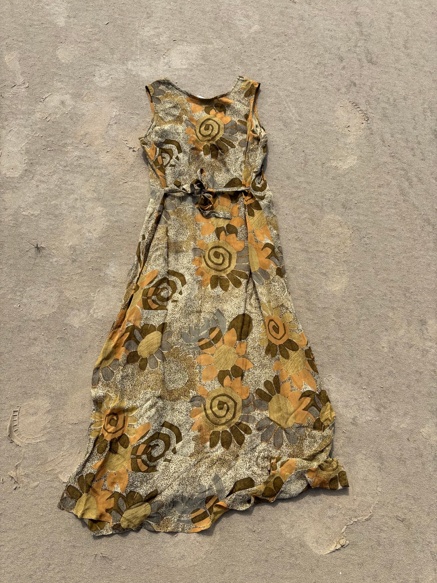 Vintage Sleeveless Sun Dress