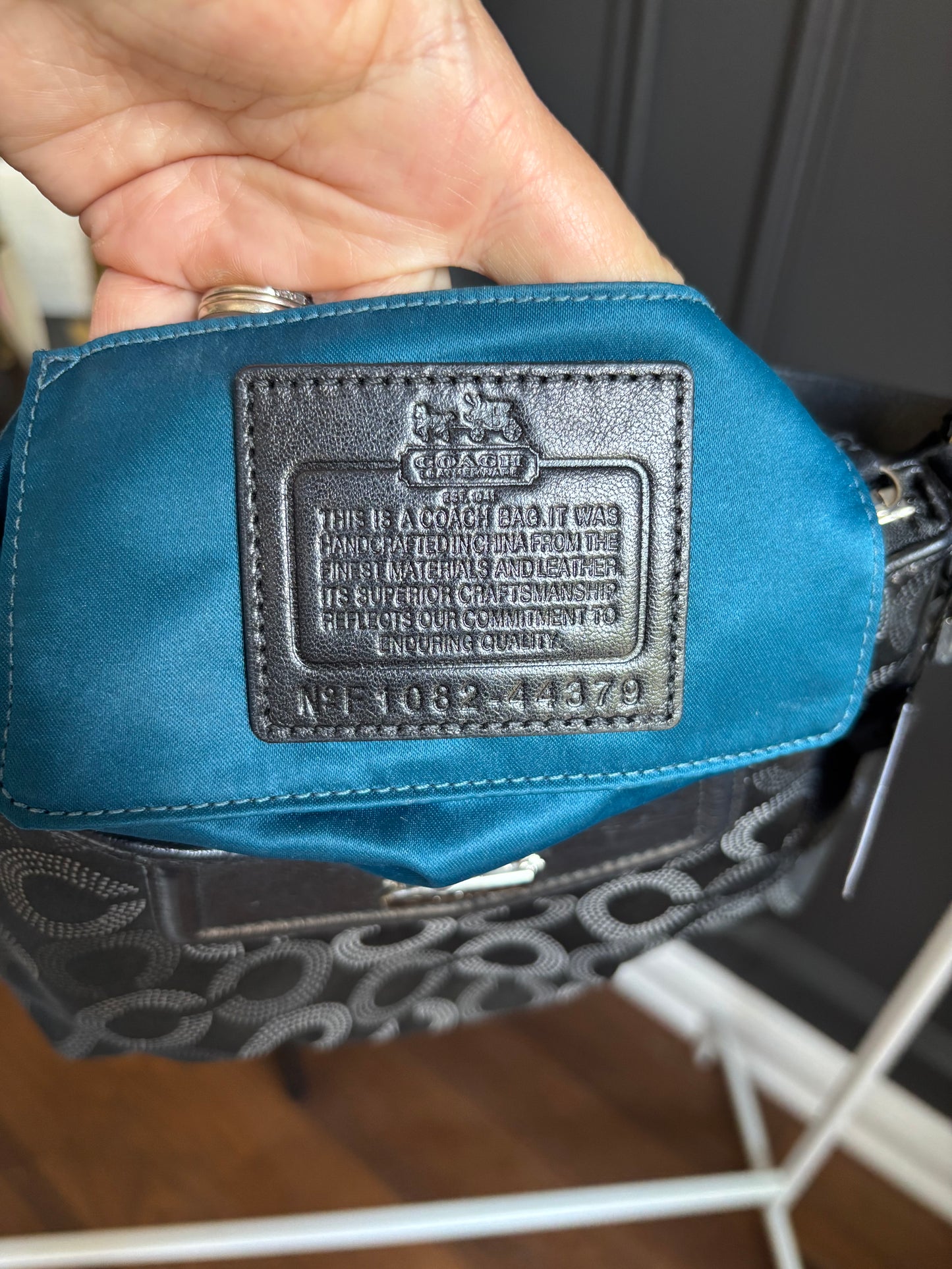 Coach Madison Signature Hobo Handbag