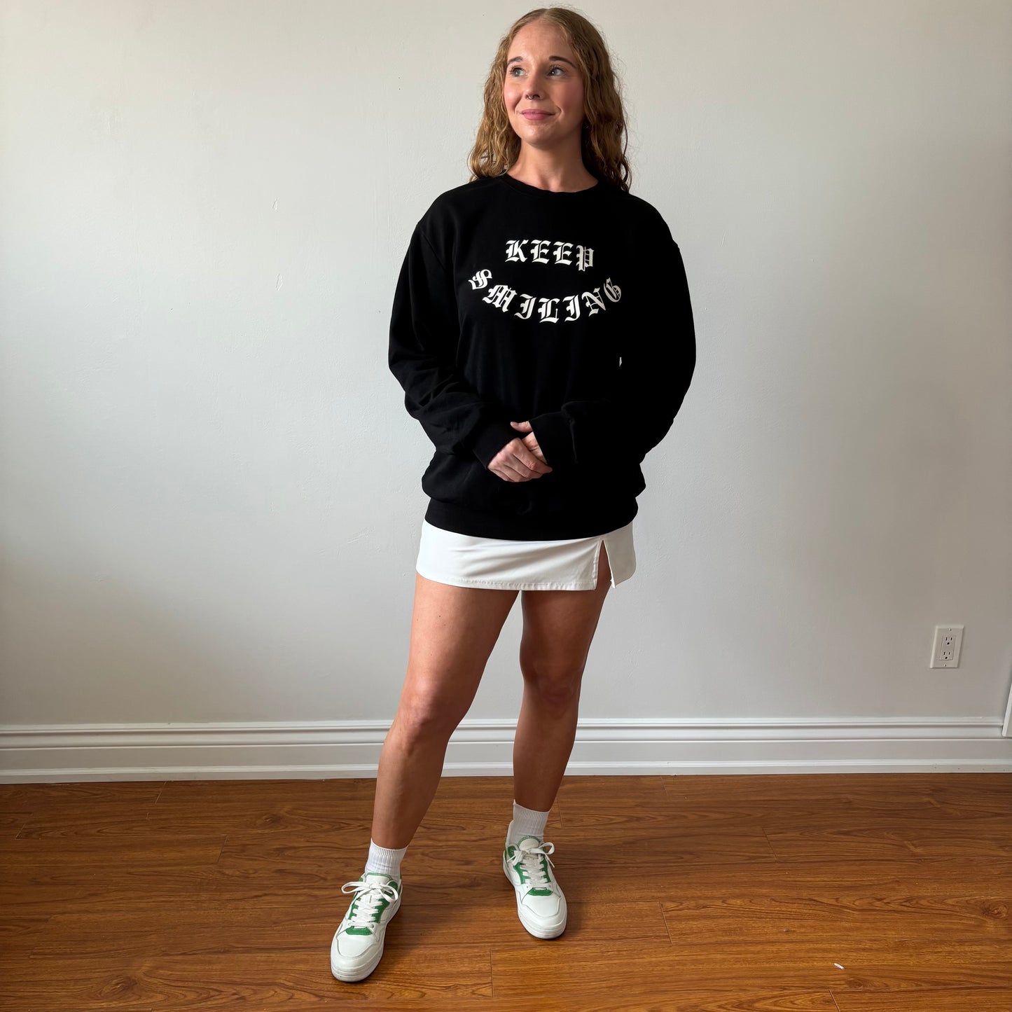 Men's Keep Smiling Crew Neck