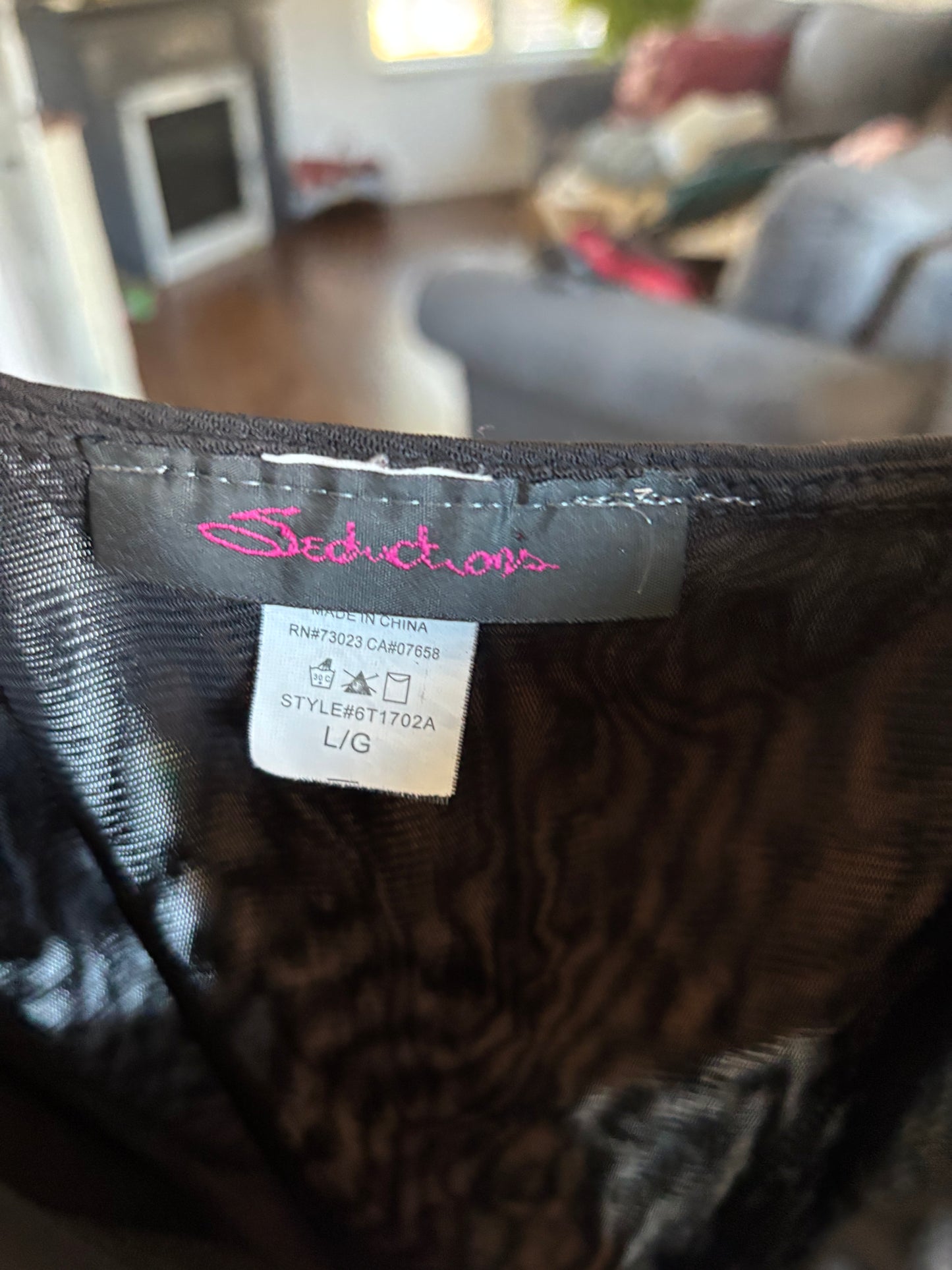 Black Rouched Balconette Tank Size L