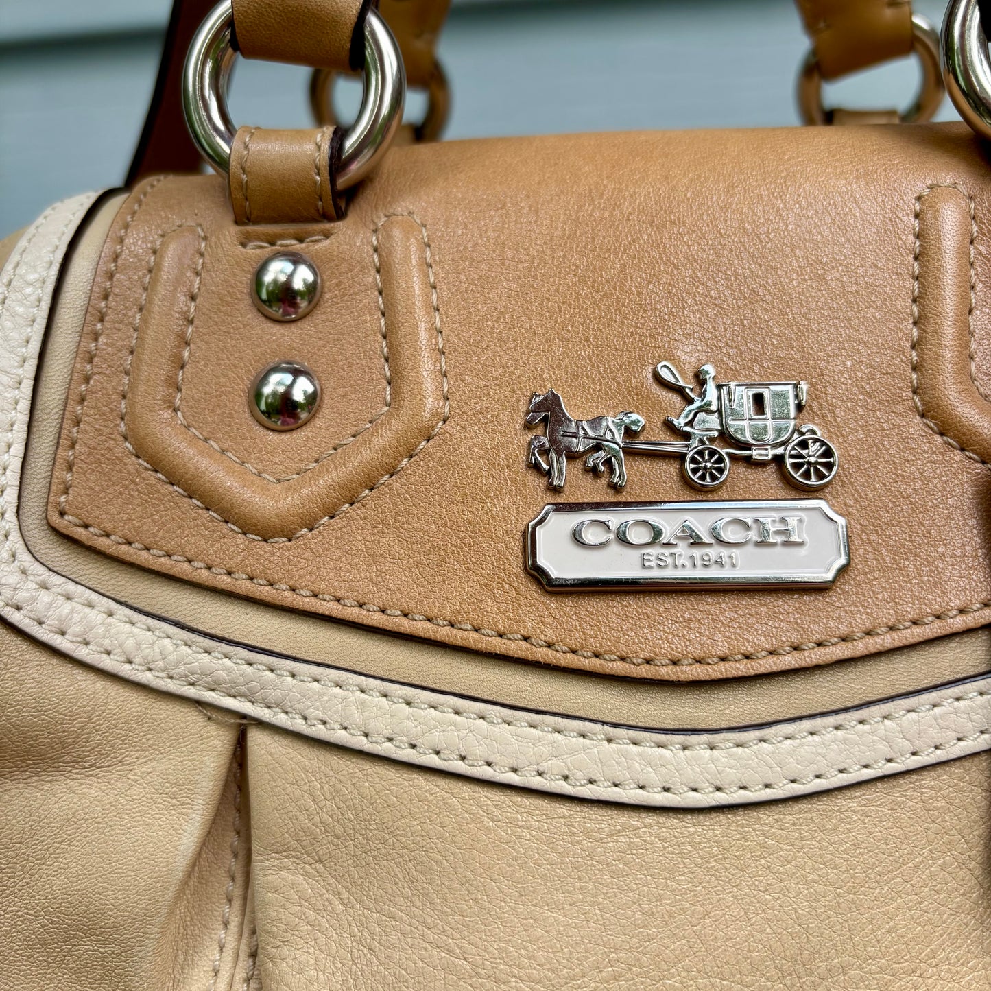 Leather Coach Handbag