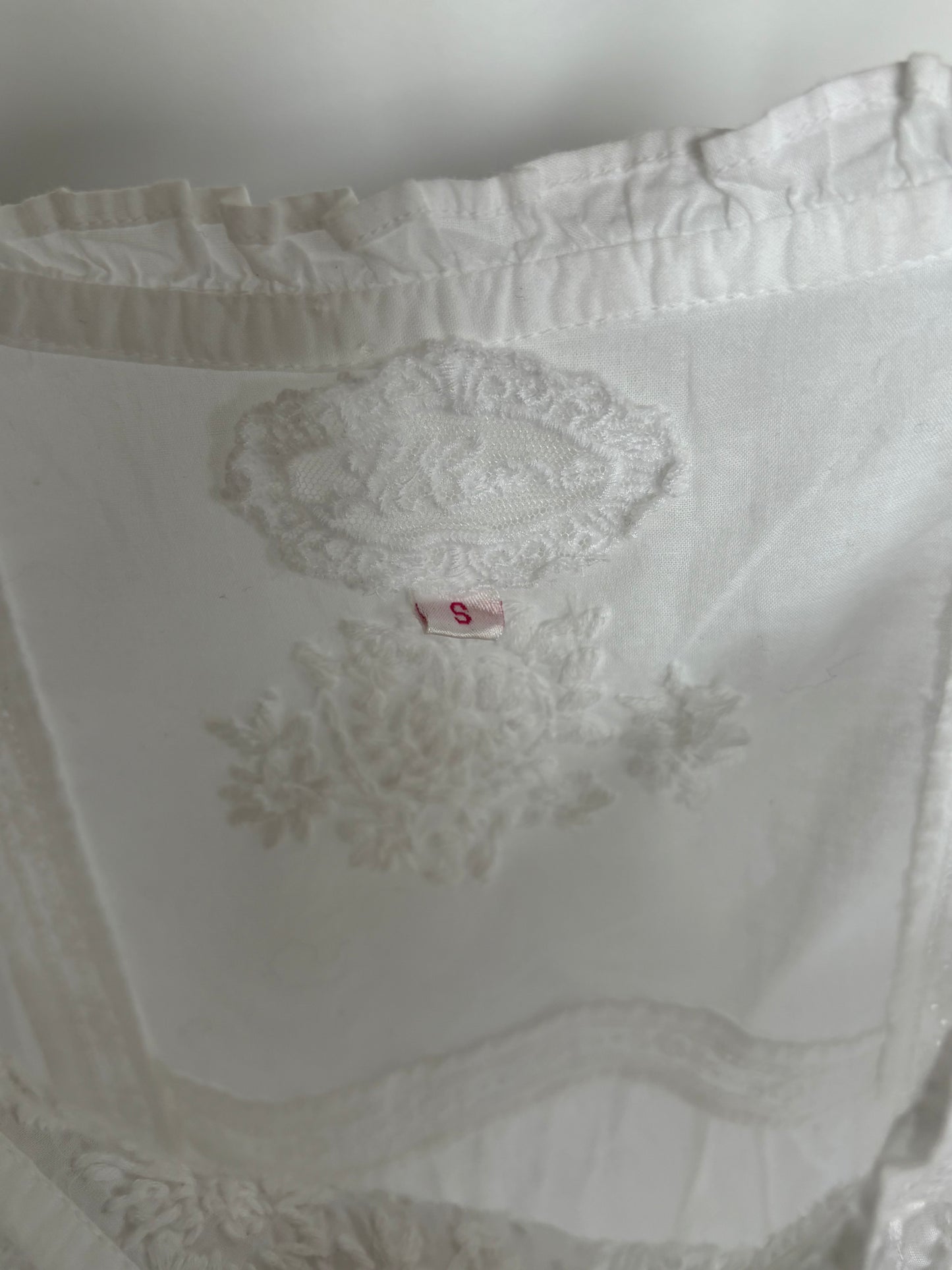 White Cotton Dress Size S