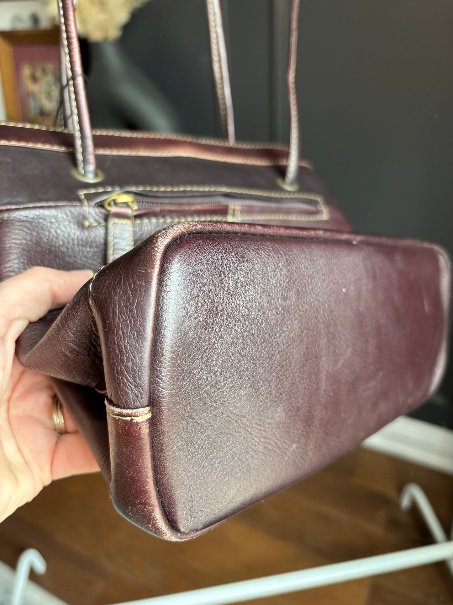 Brown Leather Shoulder Bag