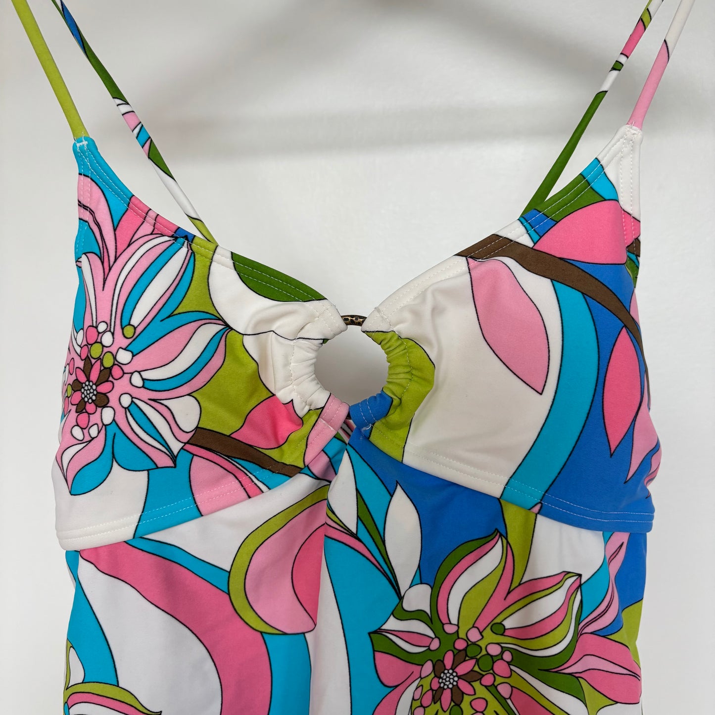 Retro Print Tankini Size Medium