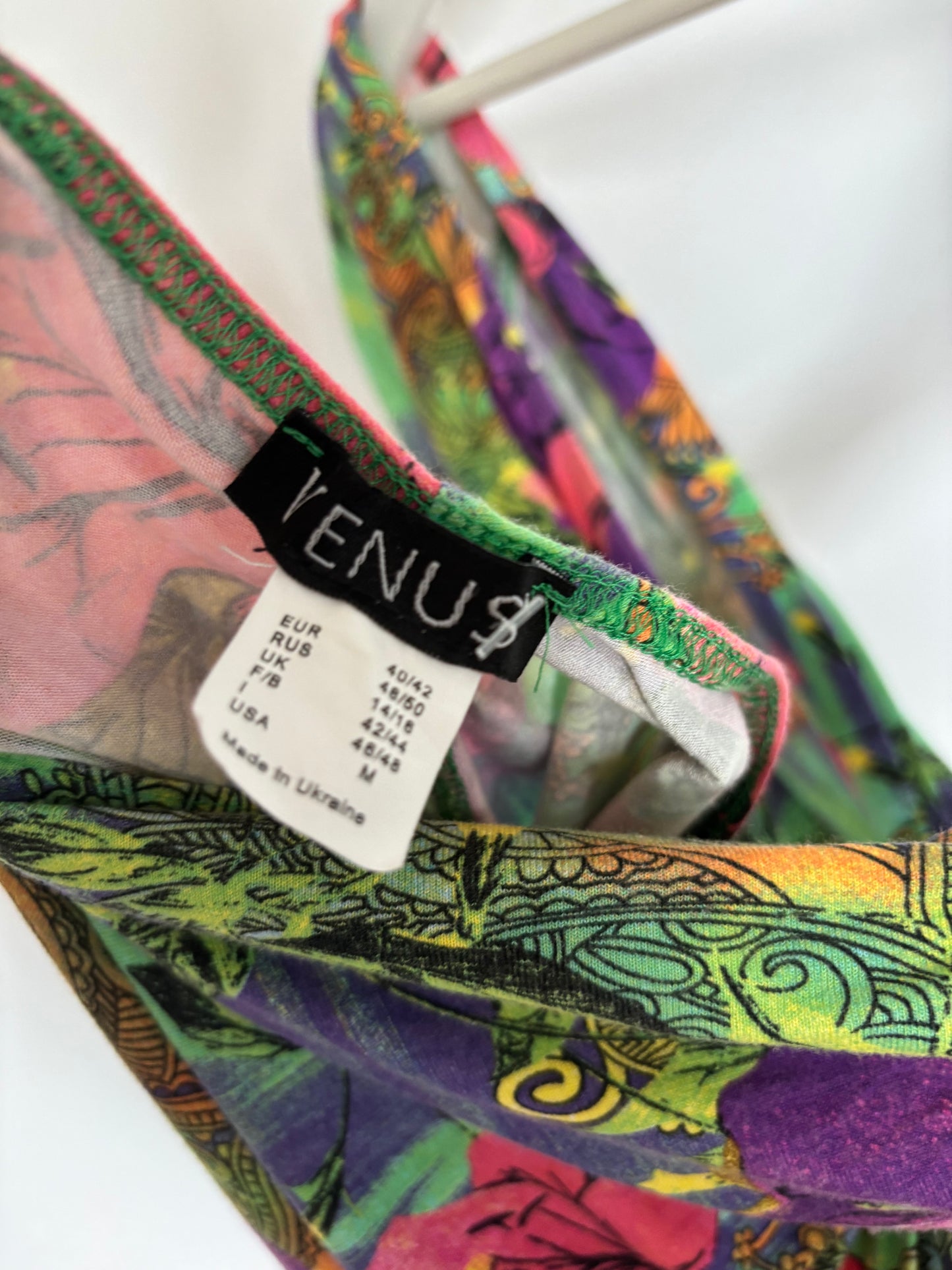 Vintage Venus Print Dress Size Medium