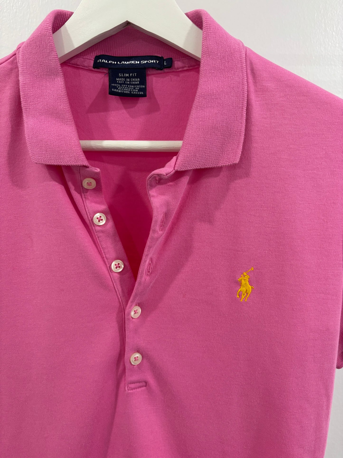 Ralph Lauren Pink Polo Size L