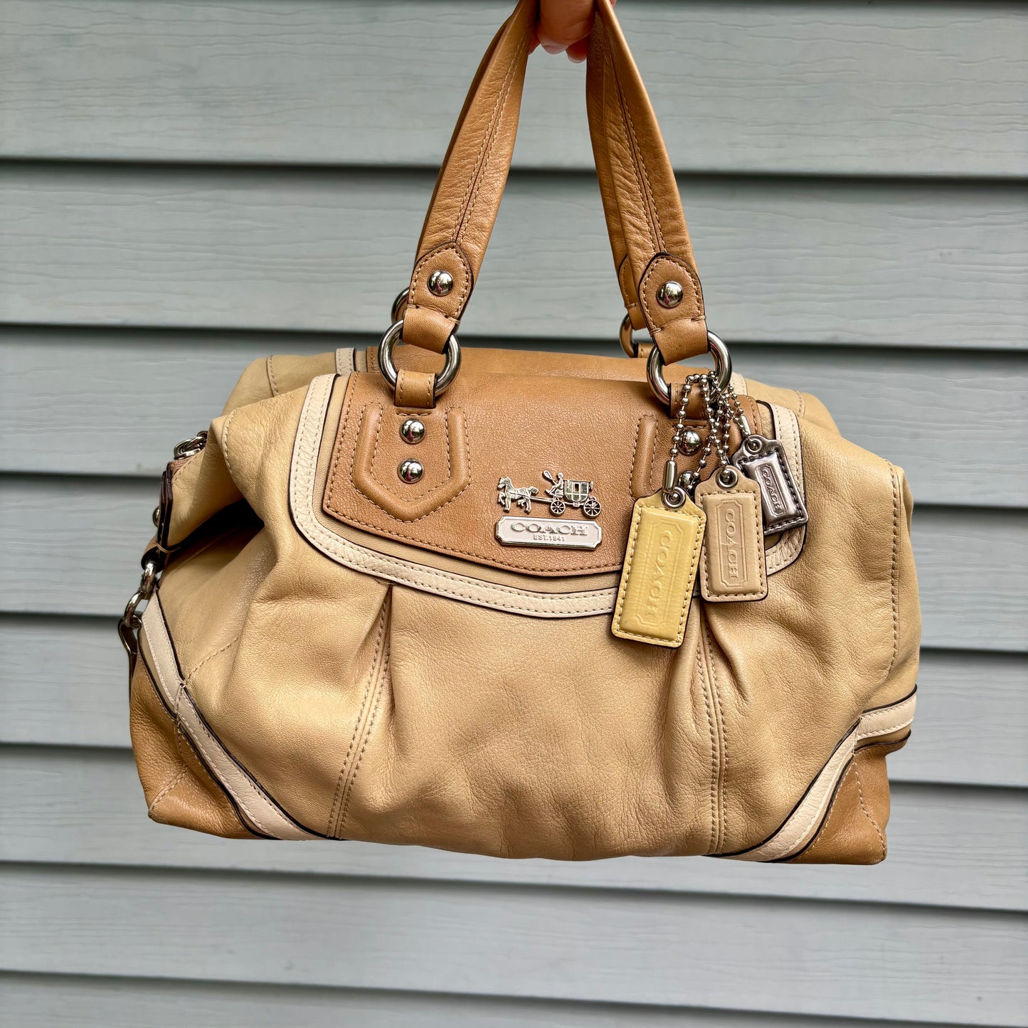 Leather Coach Handbag