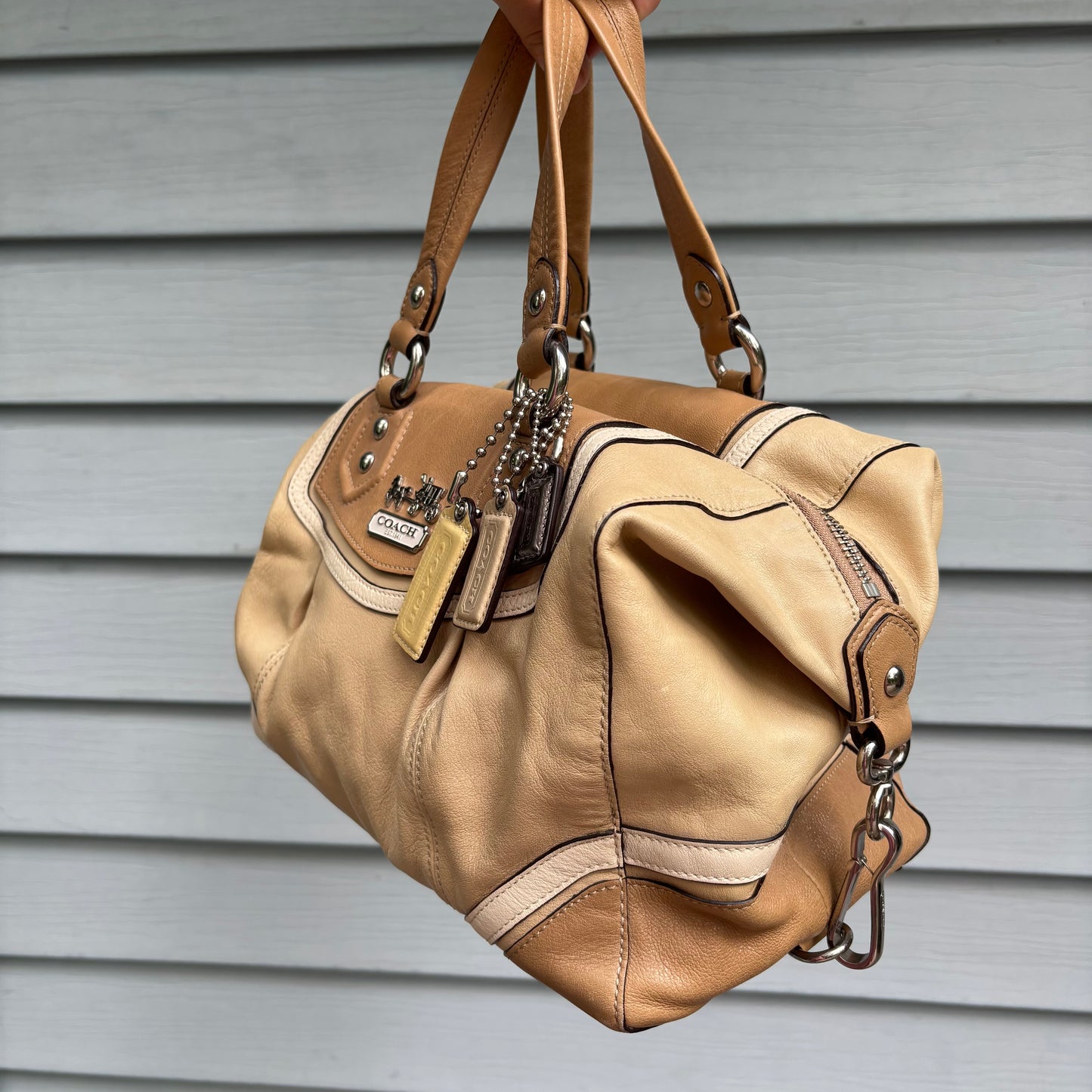 Leather Coach Handbag