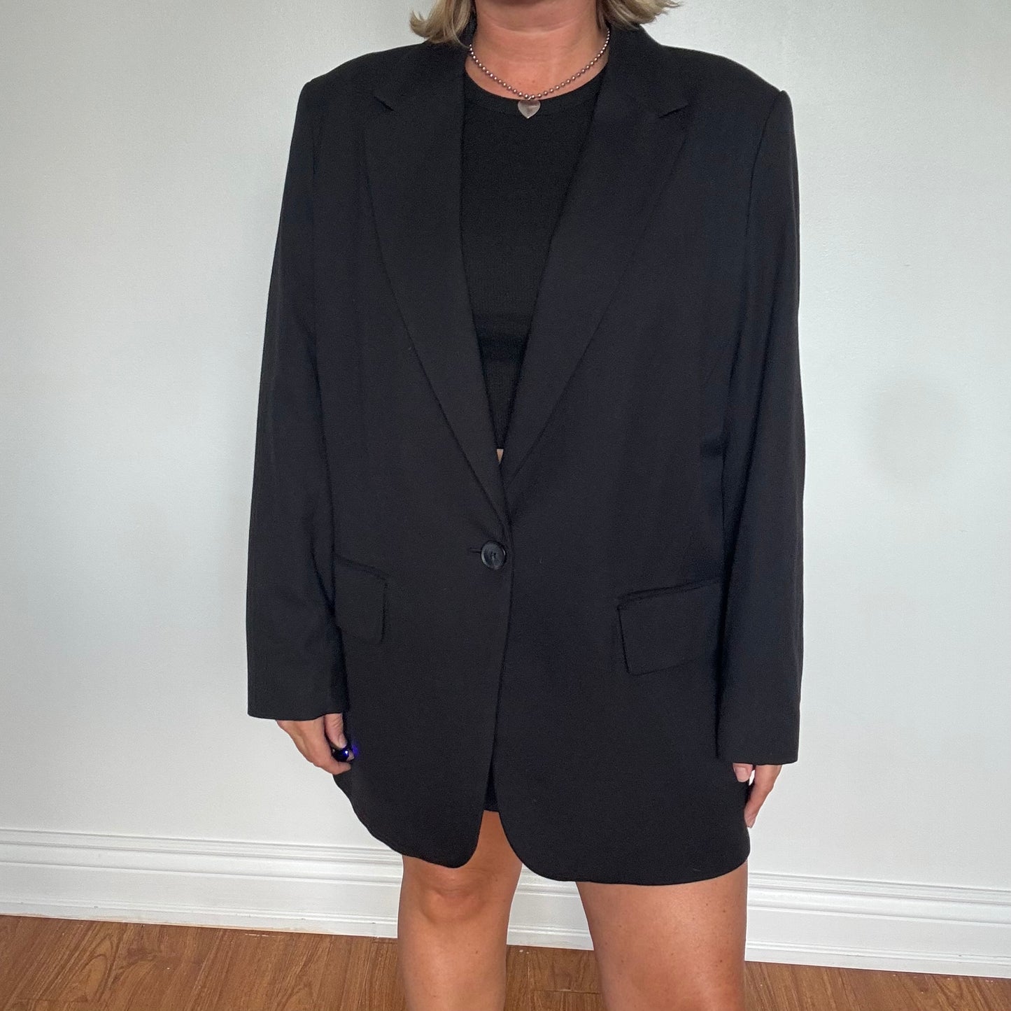 Black Oversized H&M Blazer