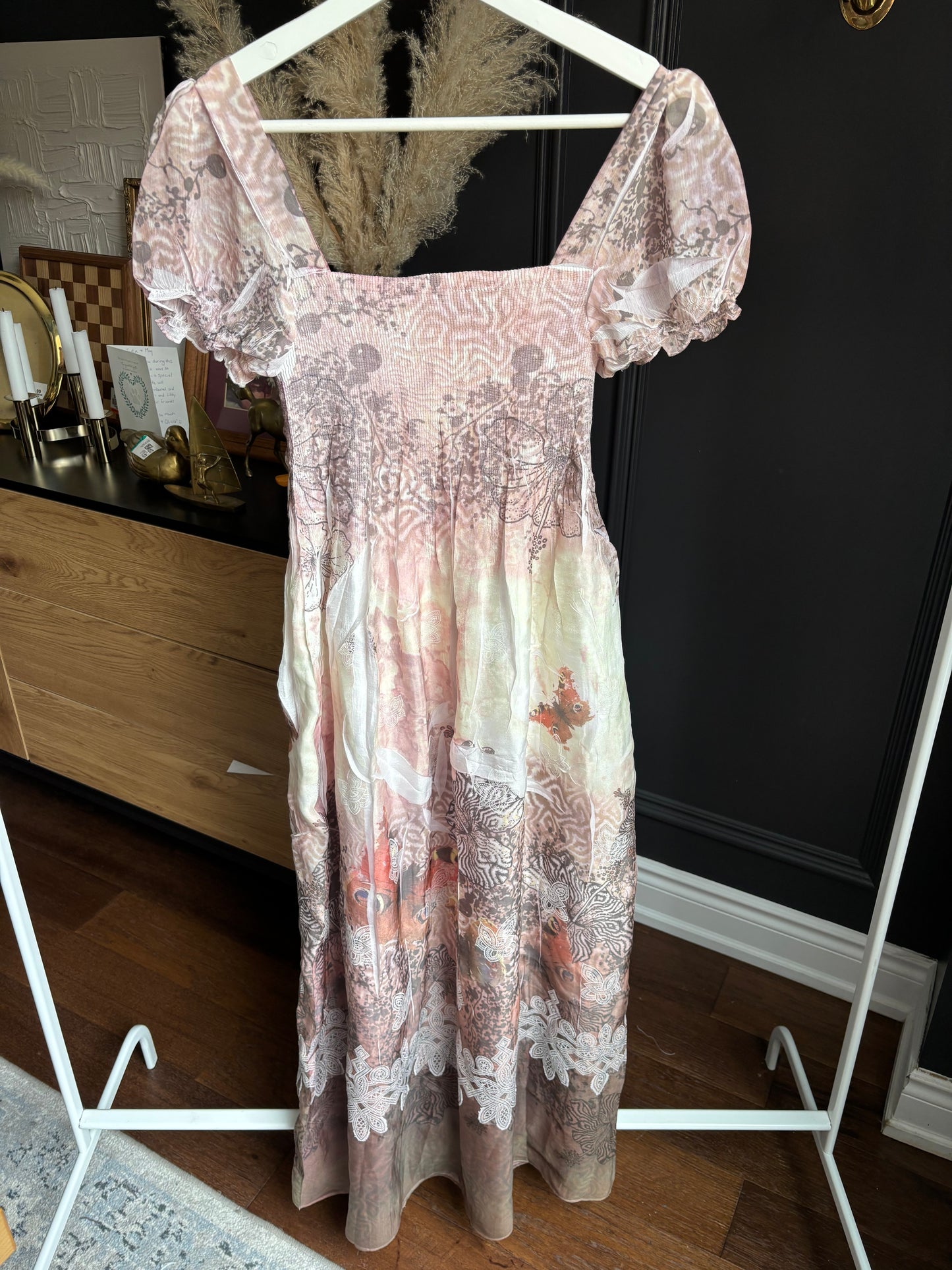 Long Print Dress Size OS