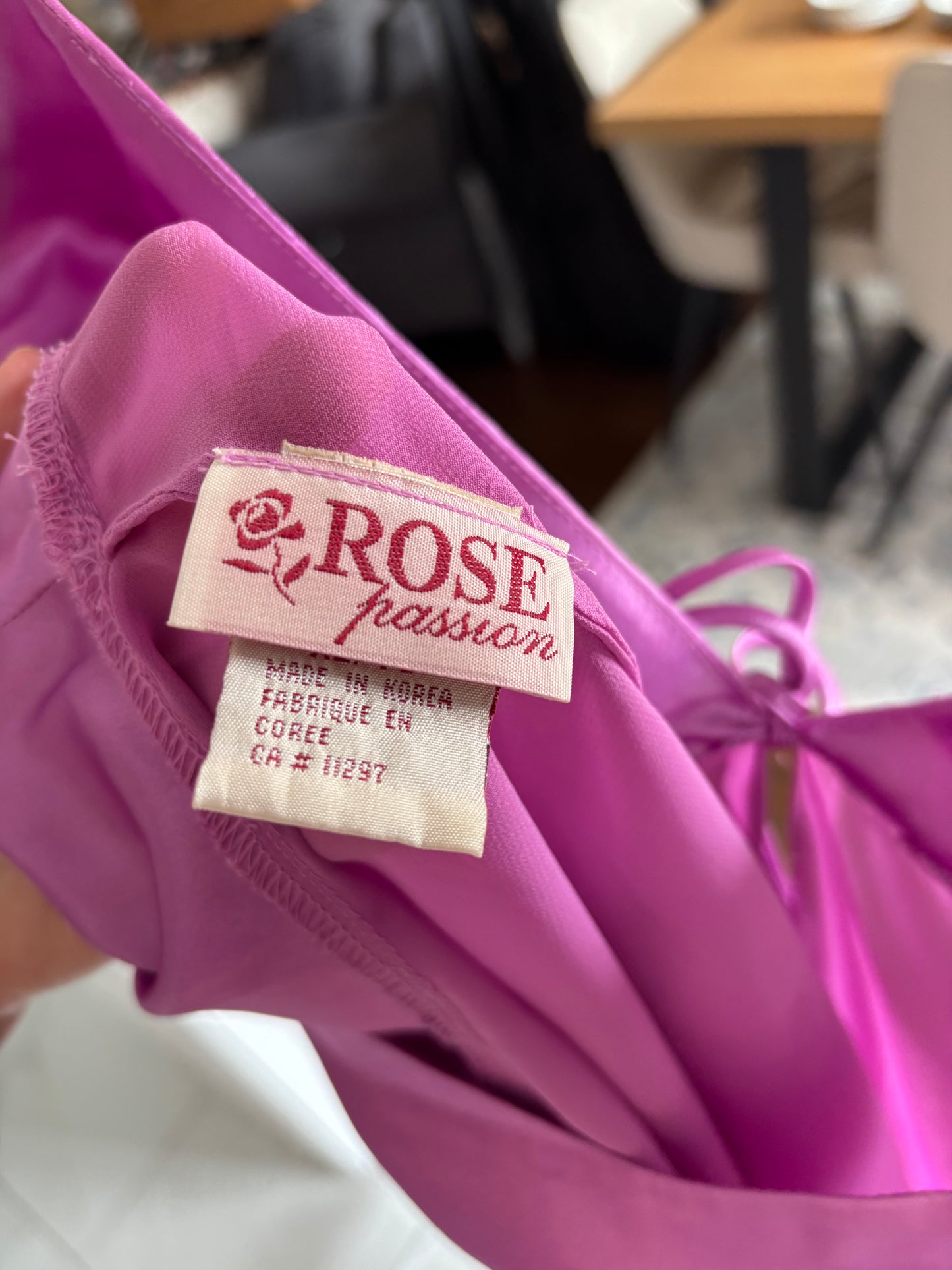 Magenta Open Front Babydoll Size XL