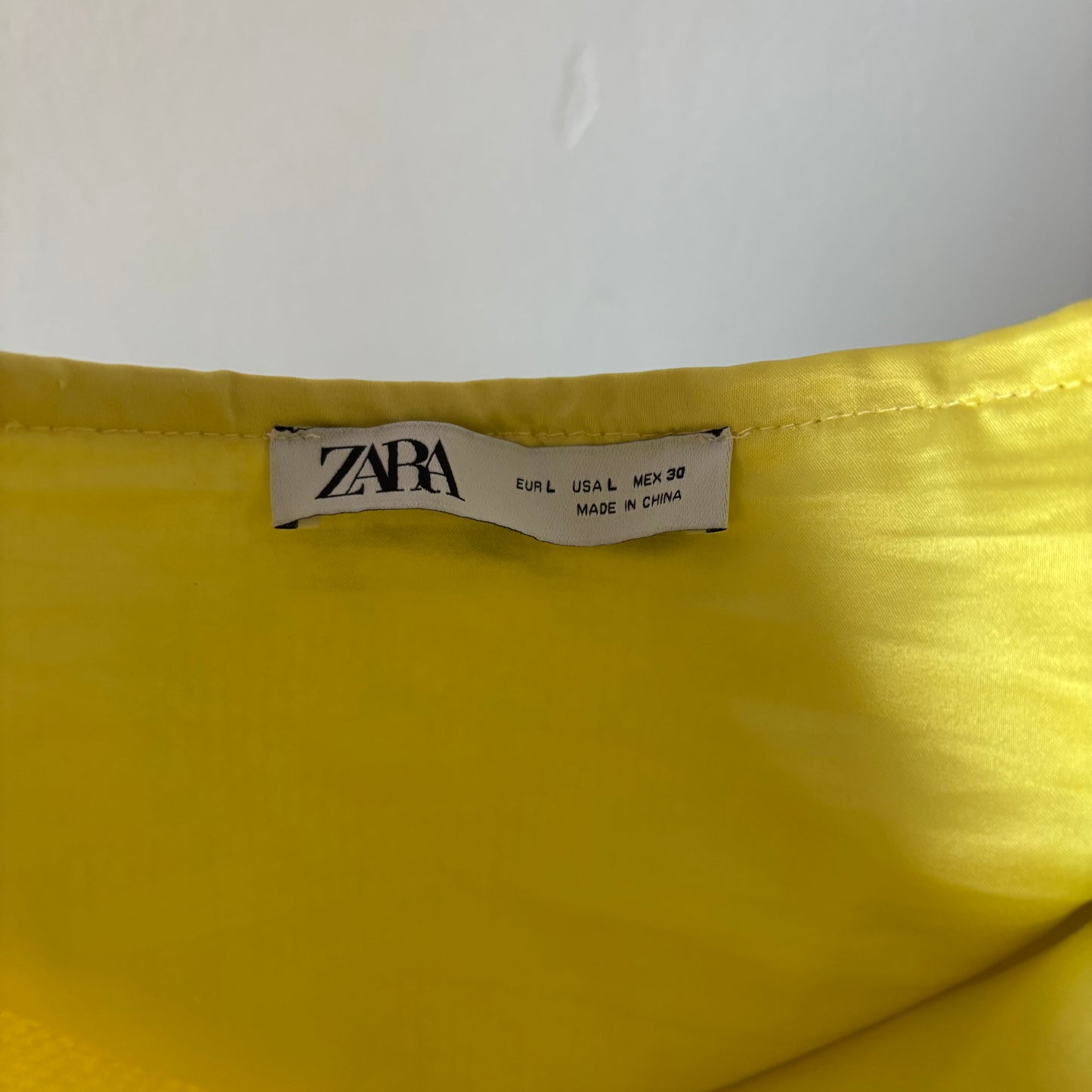 Yellow Zara Sequin Mini Skirt