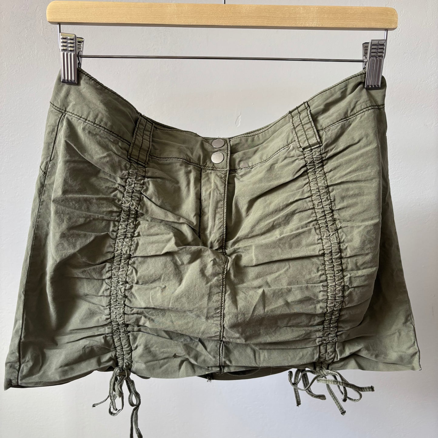 Low Rise Sinched Cargo Mini Skort