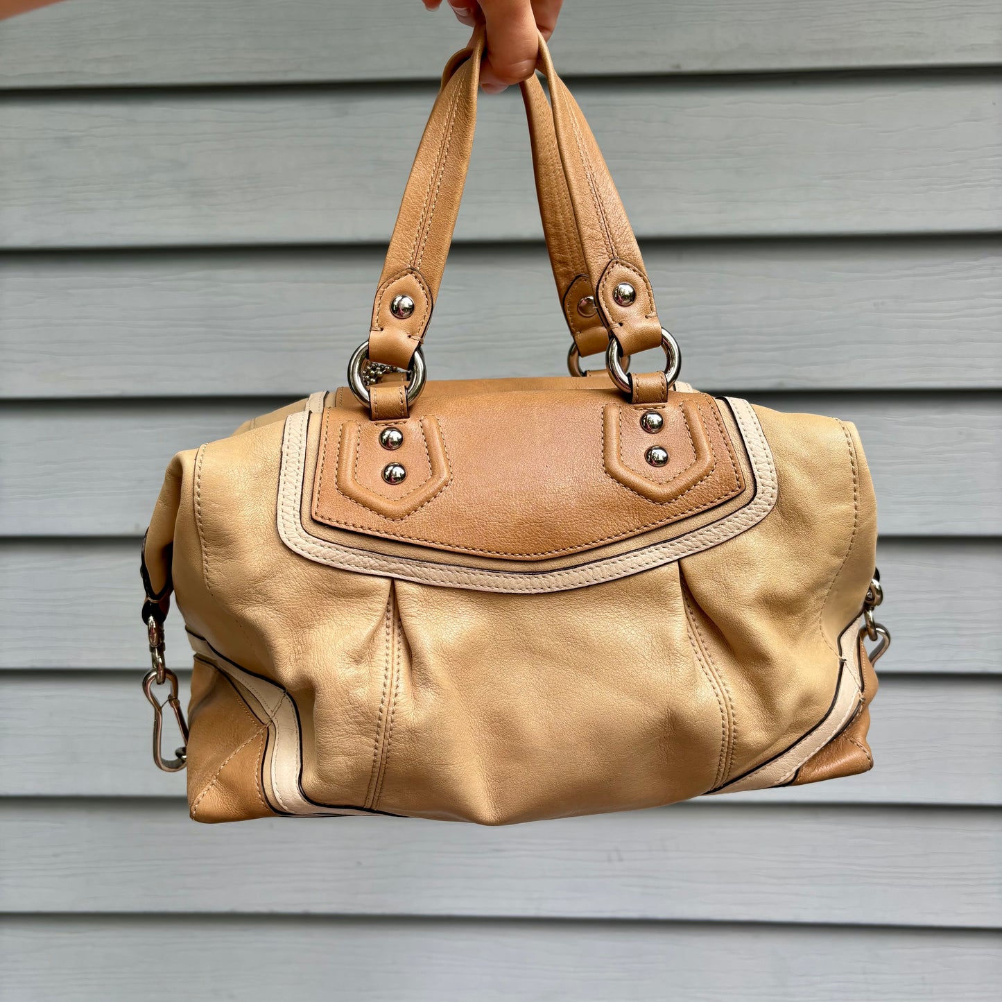 Leather Coach Handbag