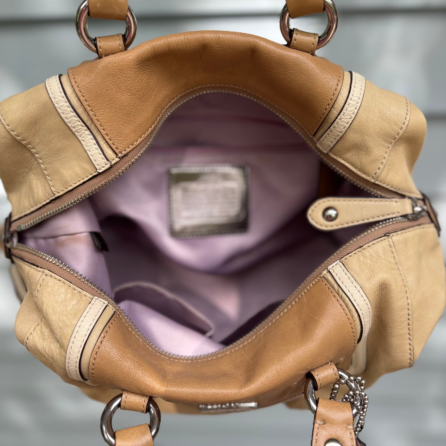 Leather Coach Handbag