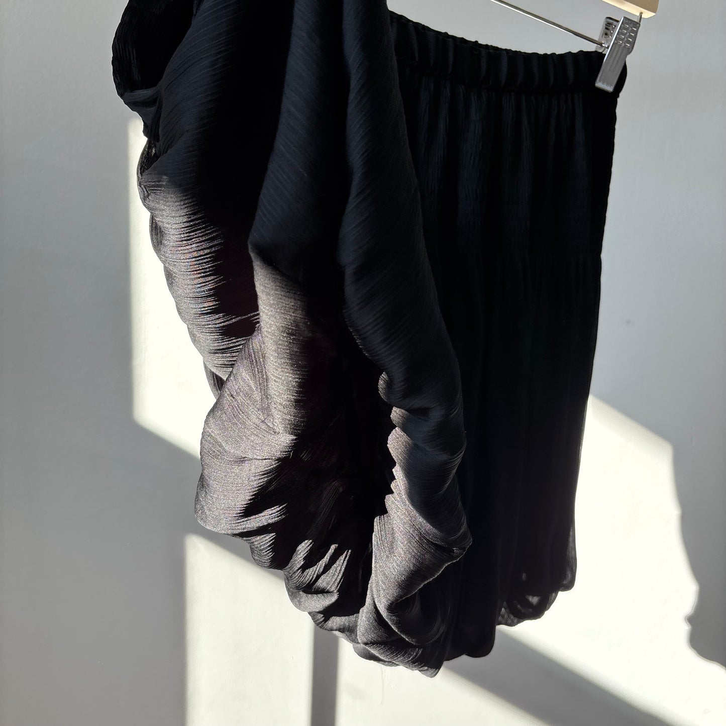 Black Vintage Bubble Skirt