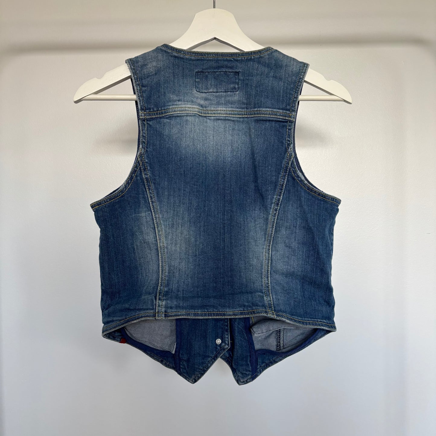 EDC Cropped Denim Vest Size Medium