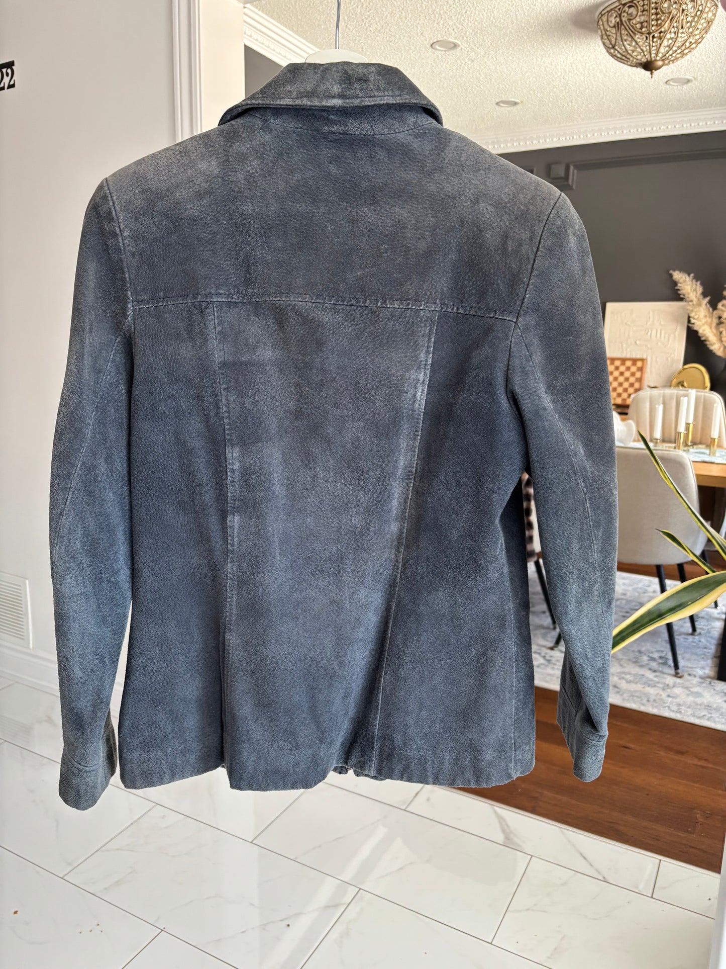 Danier Navy Blue Jacket Size X-Small