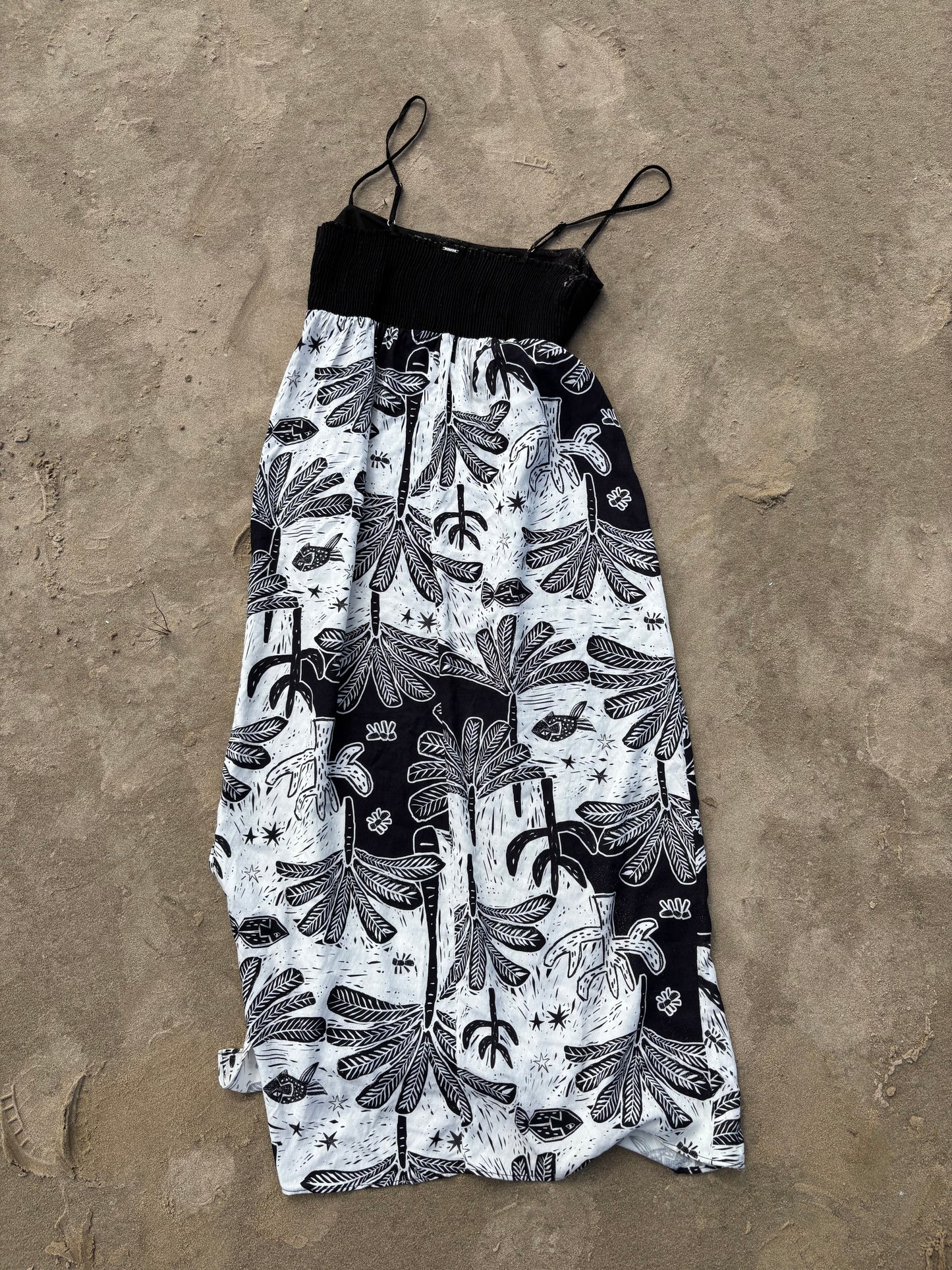 Black & White Print Dress