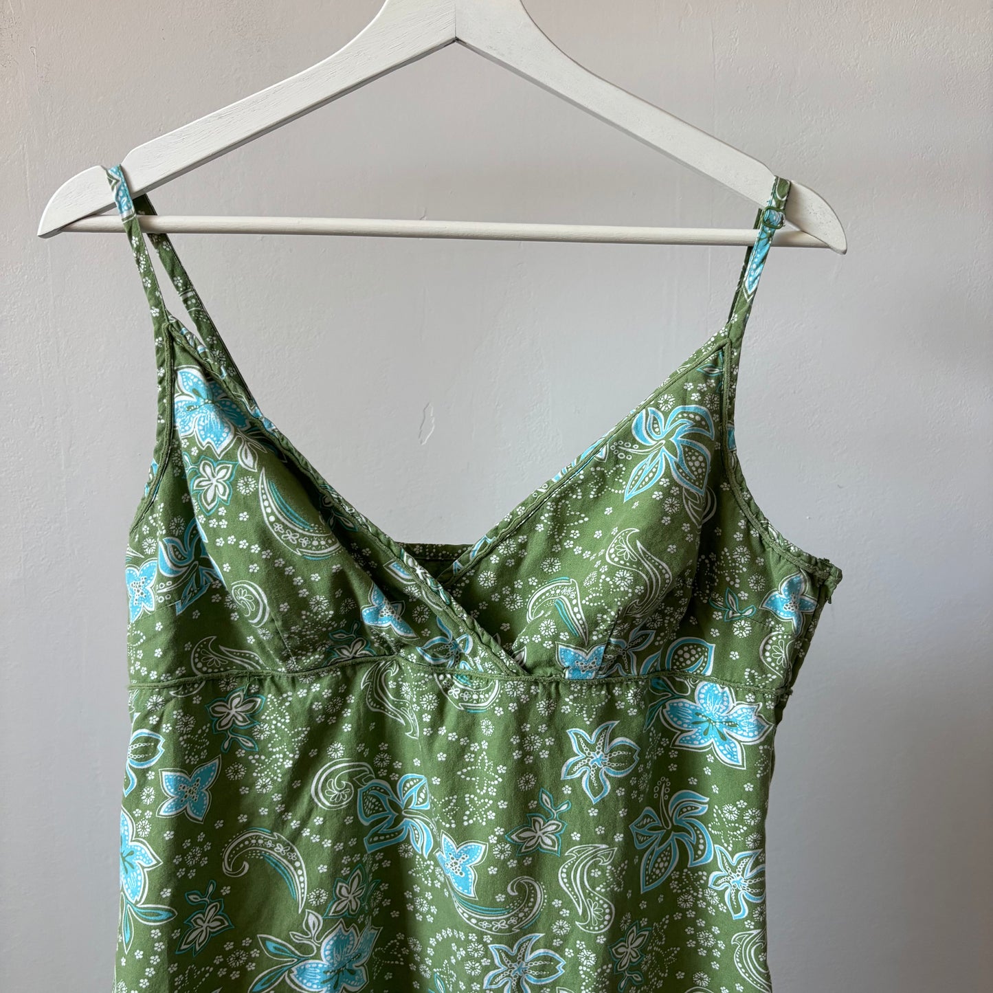 LOGG Green & Blue Paisley Midi Dress
