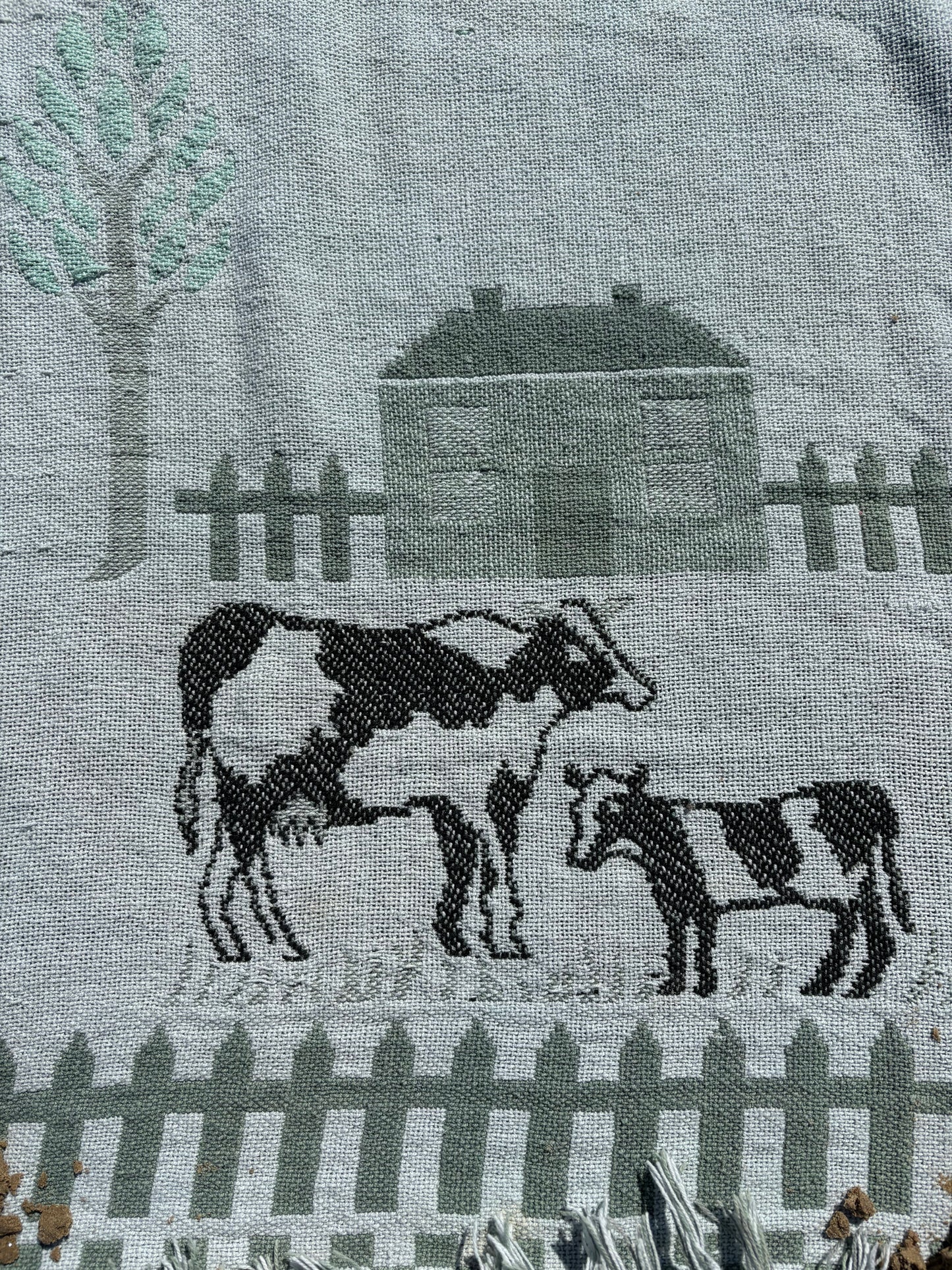 Cow Tapestry Blanket