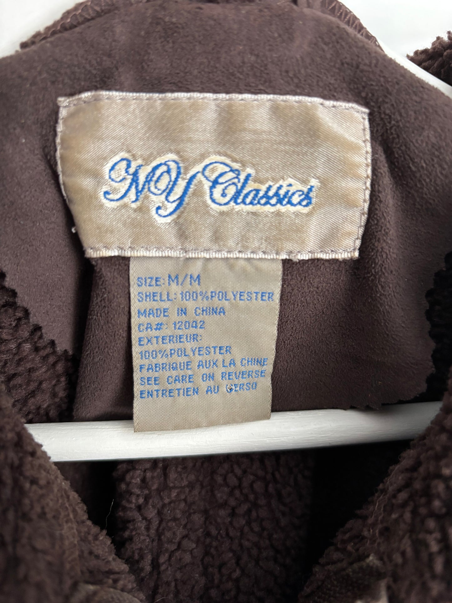 Vintage Brown Sherpa Lined Coat Size M