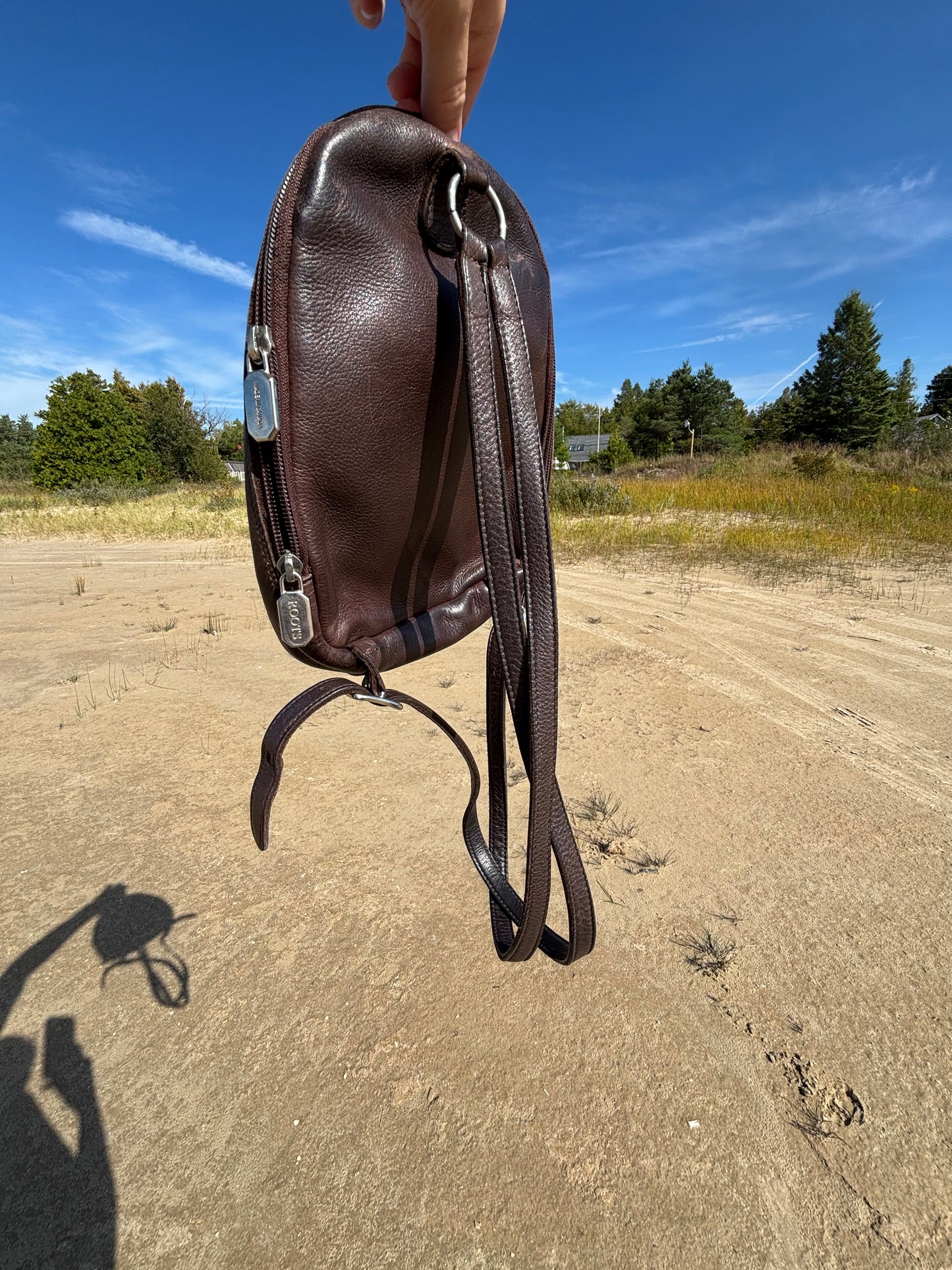 90s Roots Genuine Leather Mini Backpack