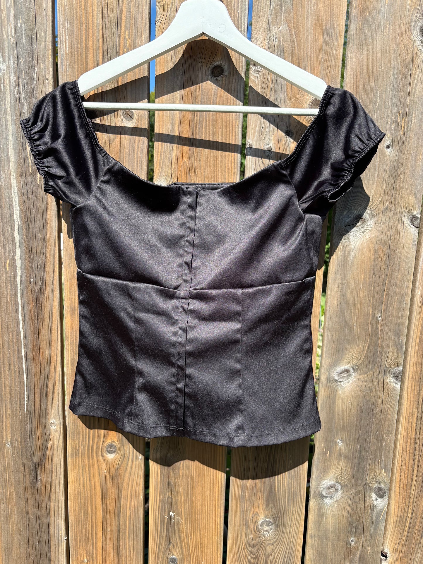 00s Le Chateau Satin Top Size 9/10