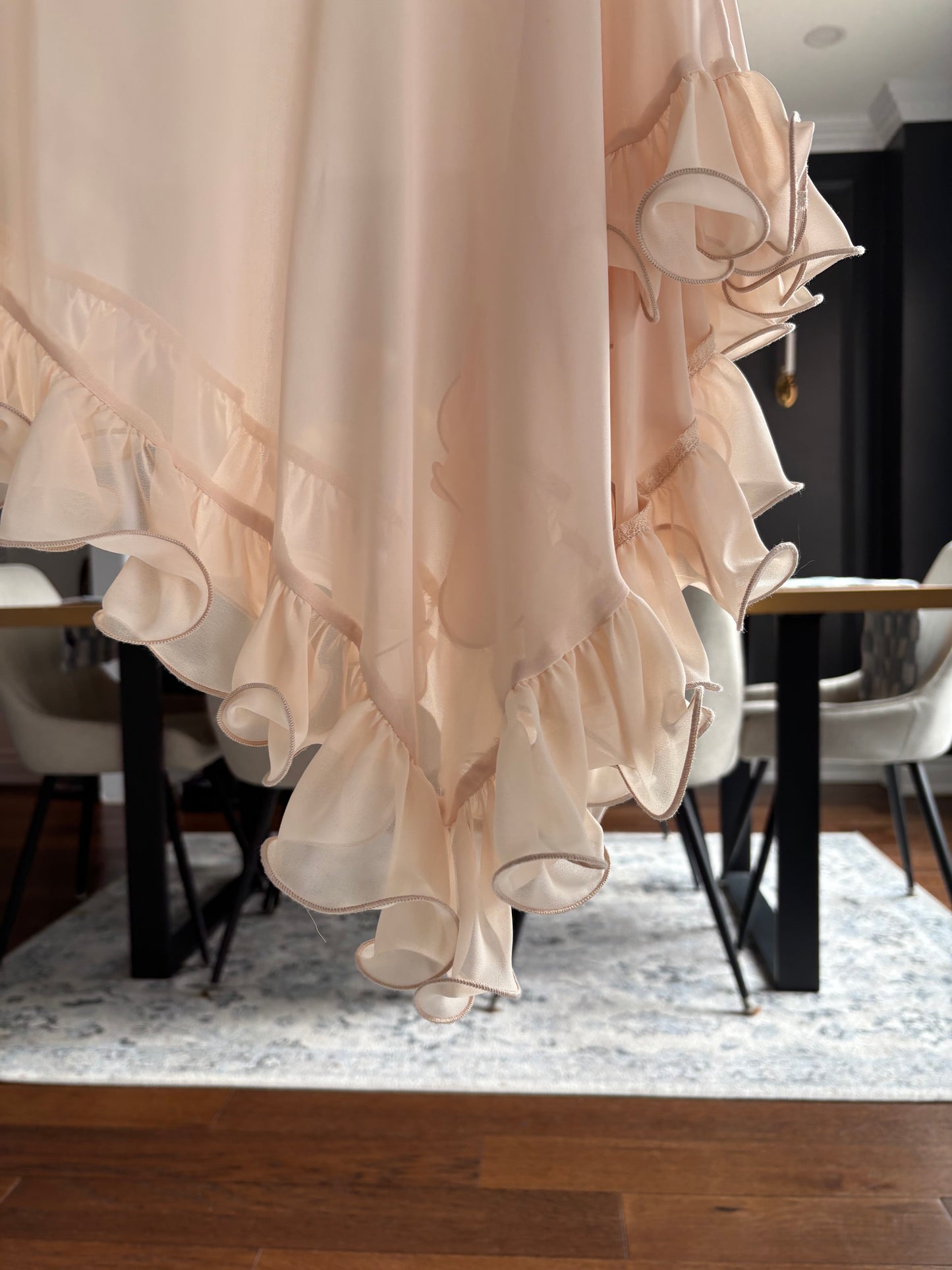 Ruffle Asymmetrical Poncho Size OS