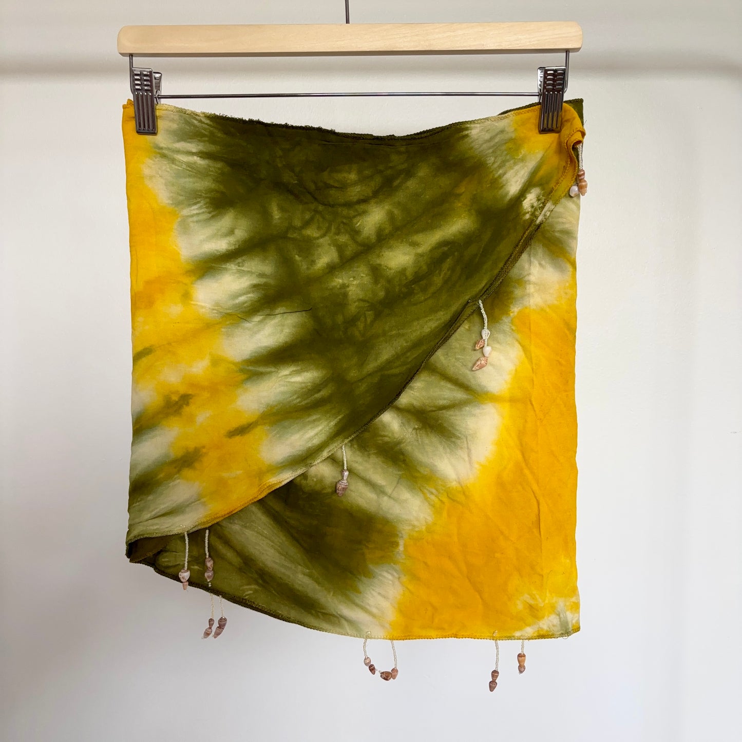 Tie Dye Shell Detailed Swim Wrap