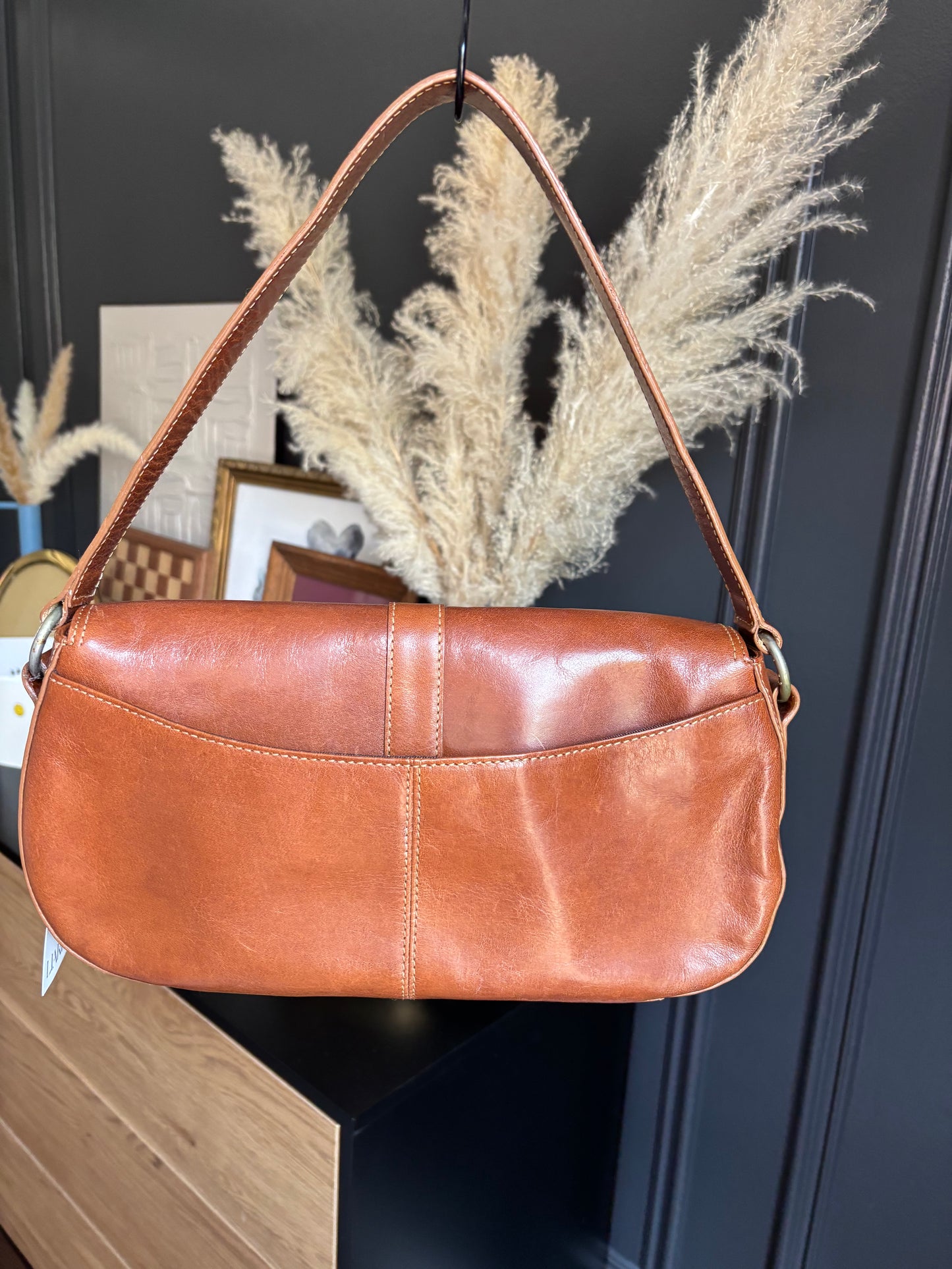 Brown Leather Shoulder Bag