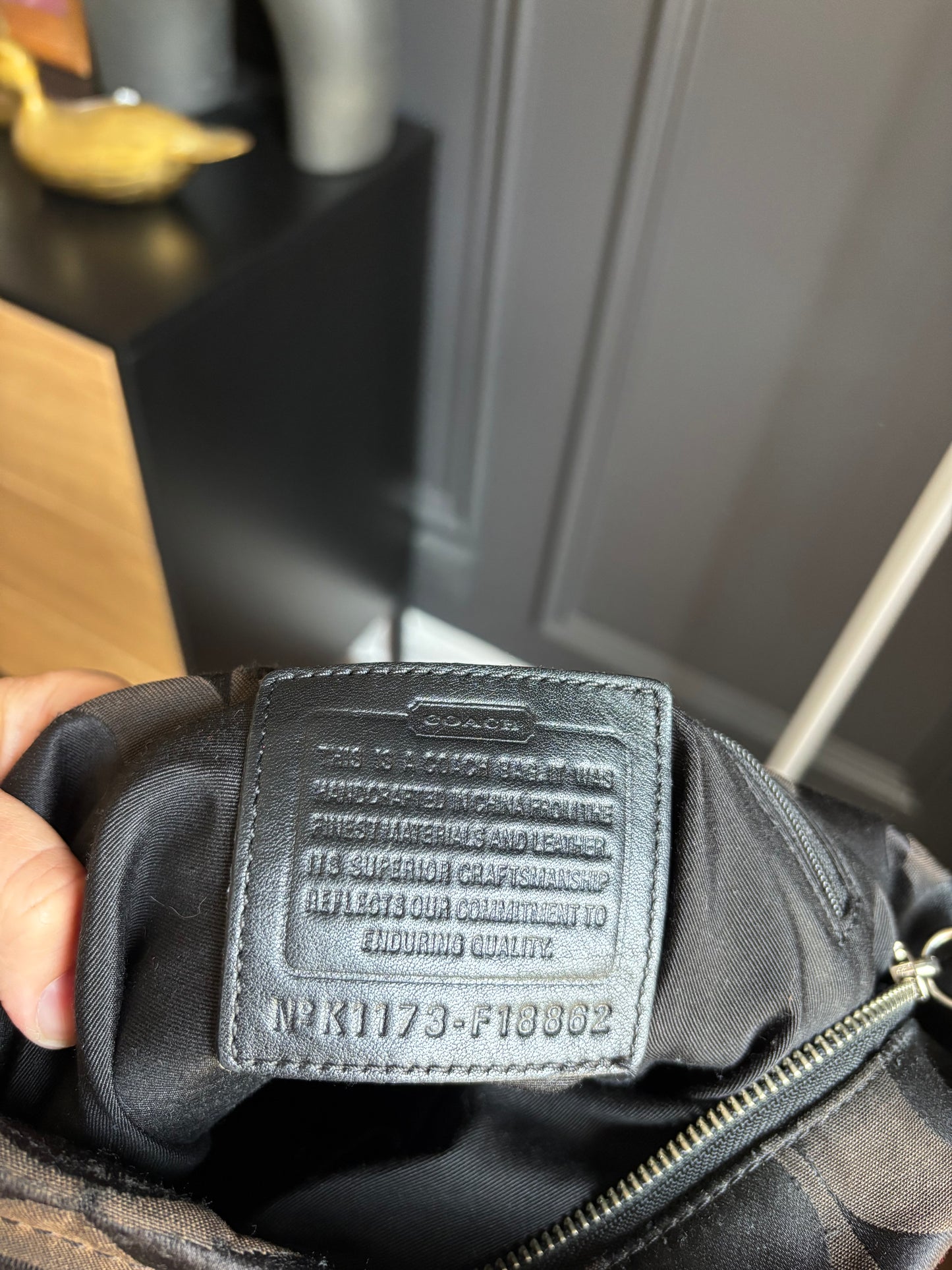 Y2K Coach Signature Crossbody Shoulder Bag