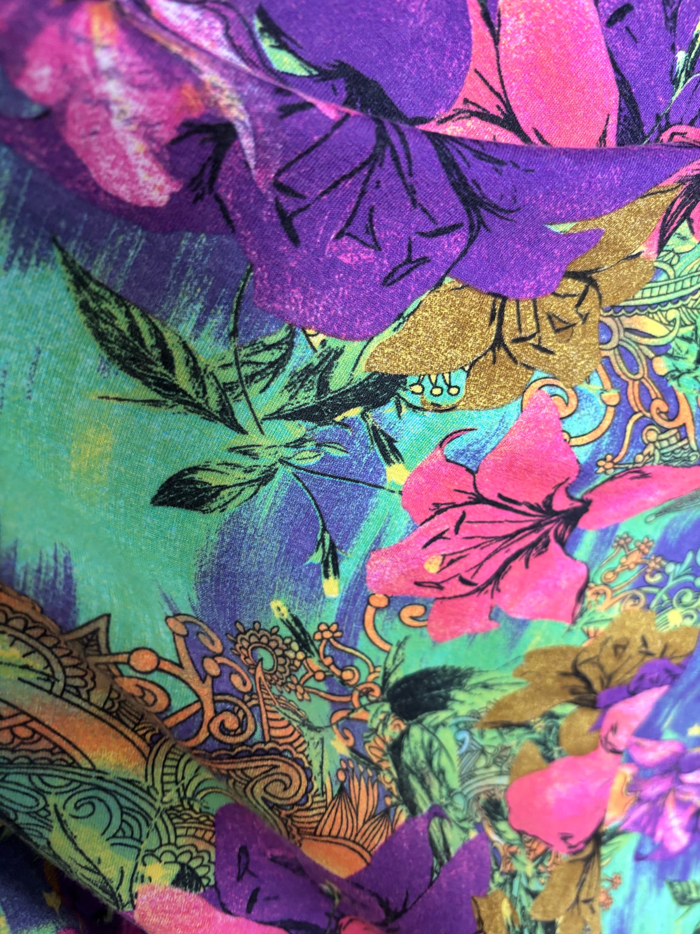 Vintage Venus Print Dress Size Medium