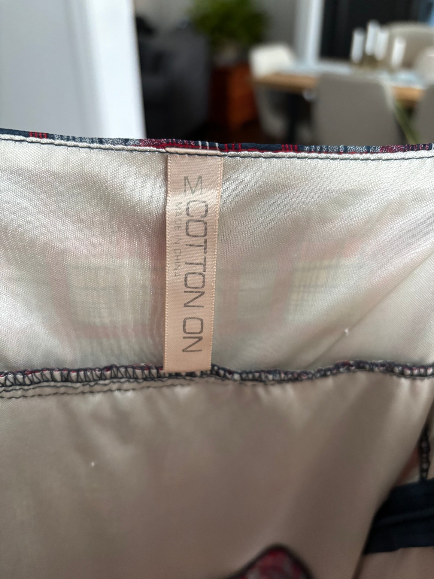 Plaid Tiered Cami Tank Size M