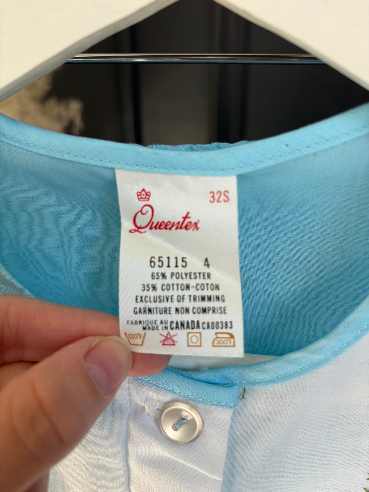 Blue Vintage Canadian Made PJ Set Size S