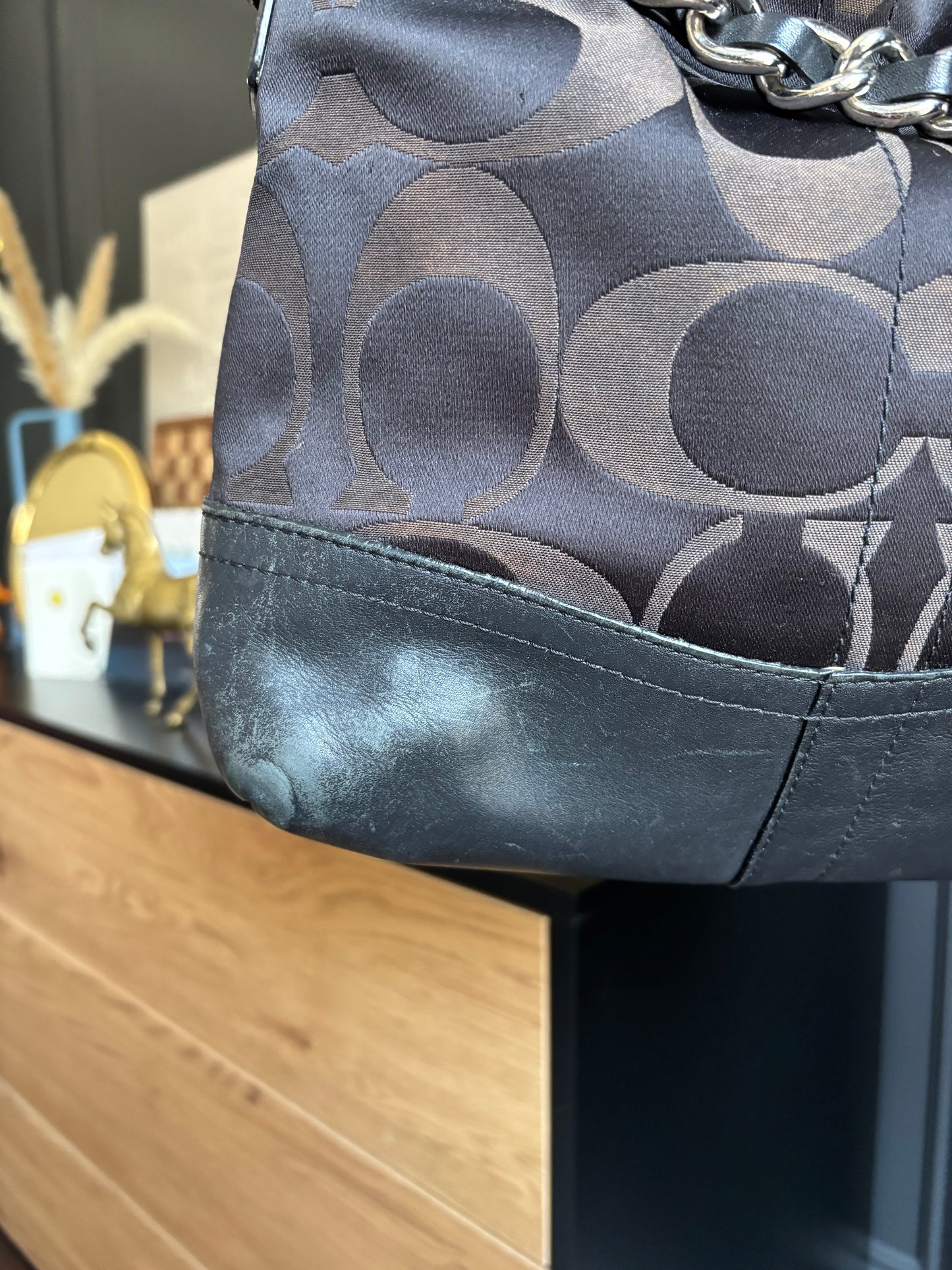 Y2K Coach Signature Crossbody Shoulder Bag