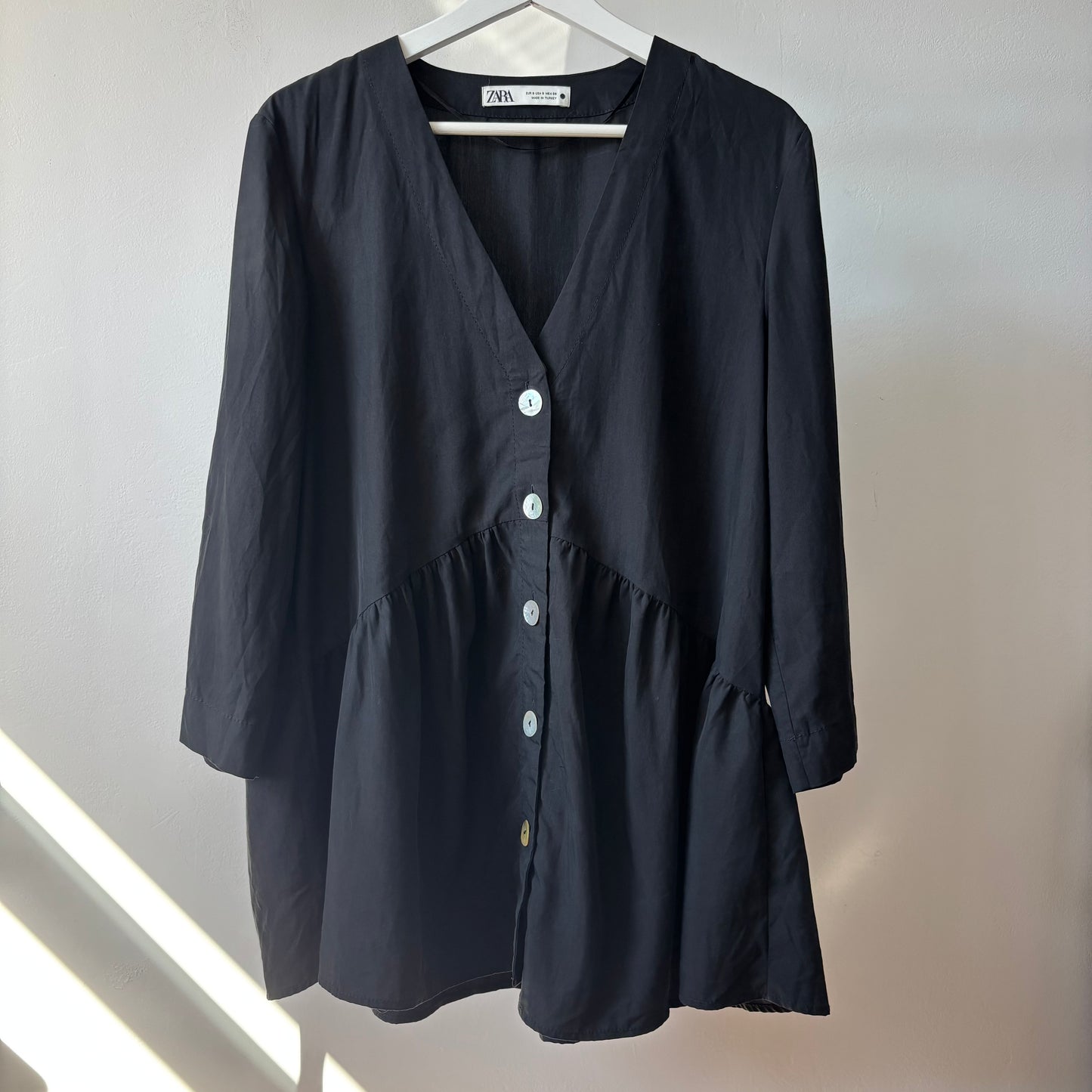 Billowy Shell Button Zara Blouse