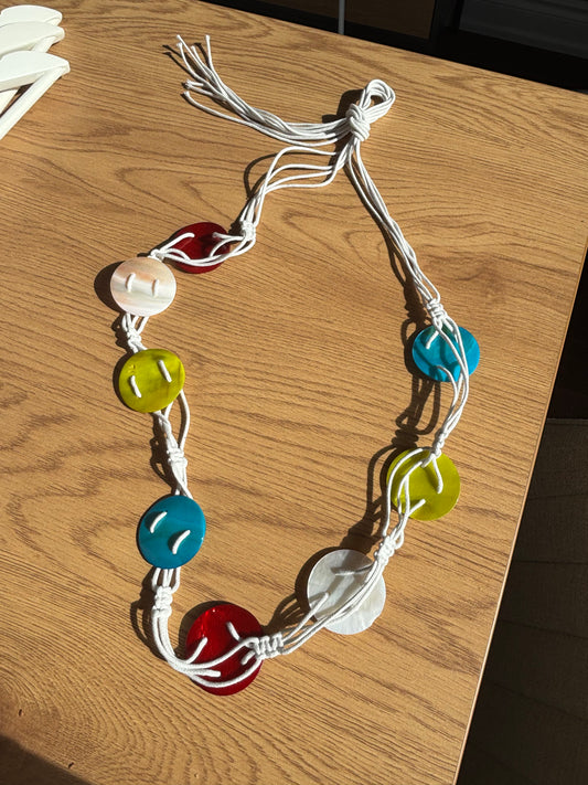 White Tie Shell Belt